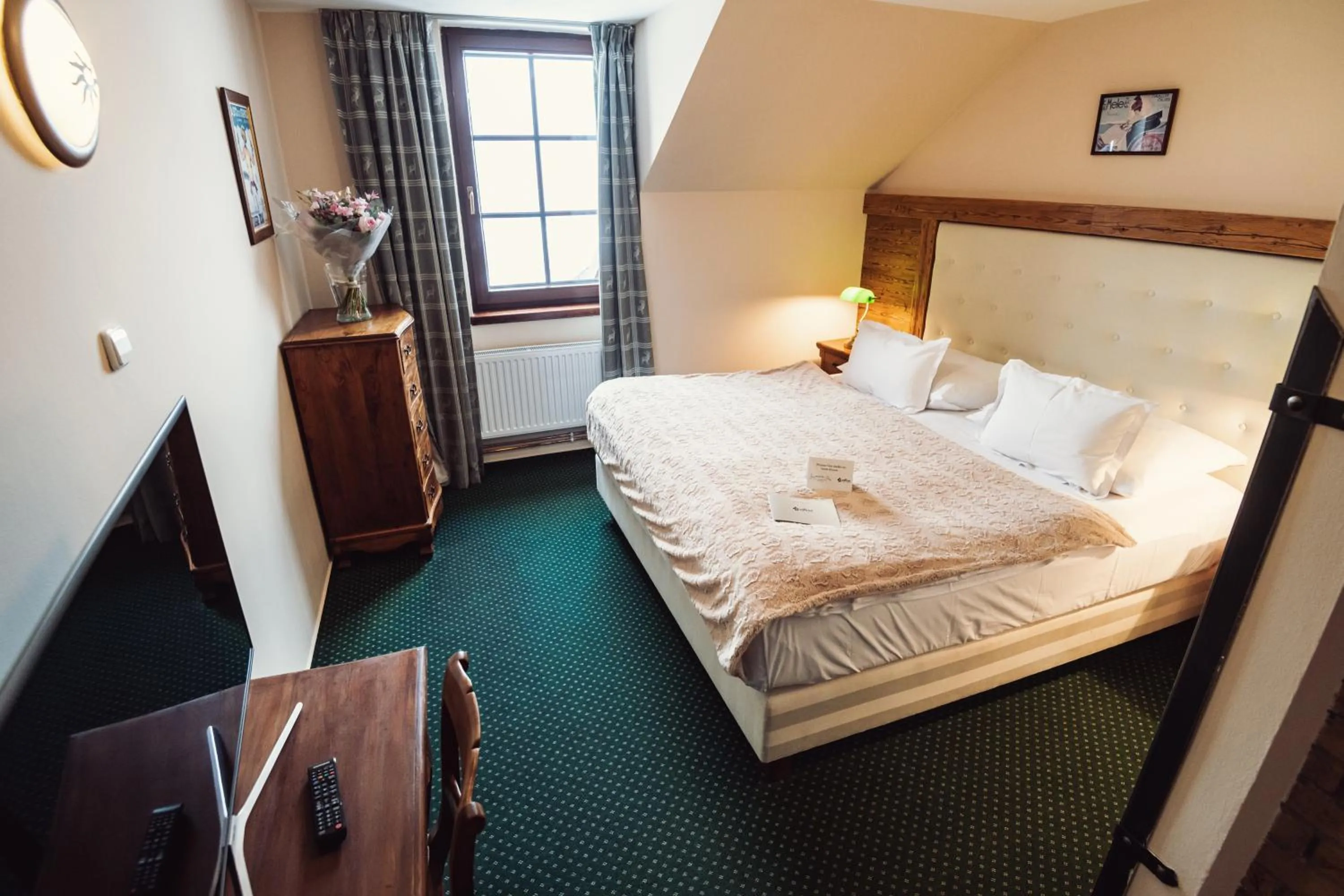 Bedroom, Bed in Šumava Inn