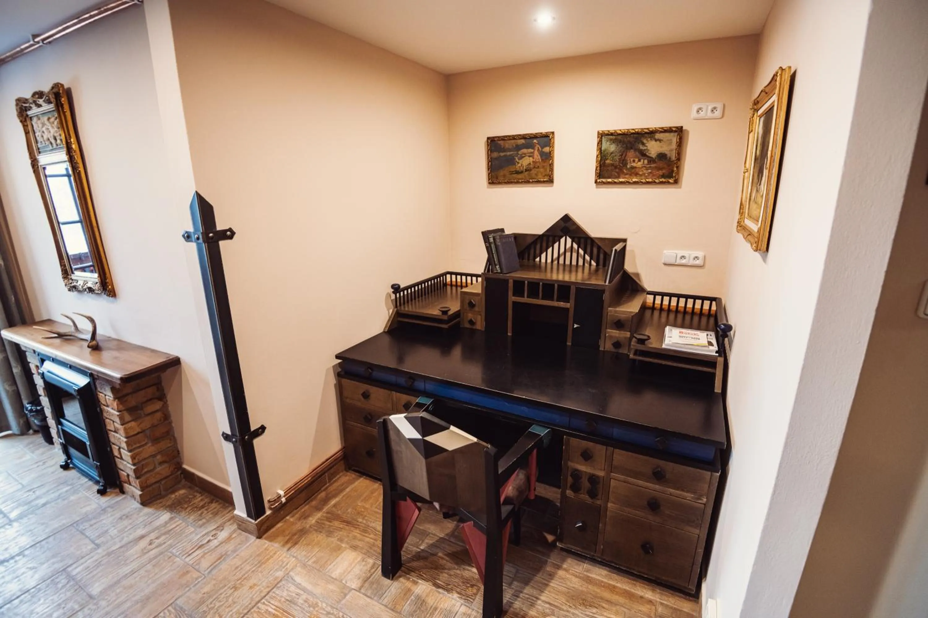 Seating area in Šumava Inn