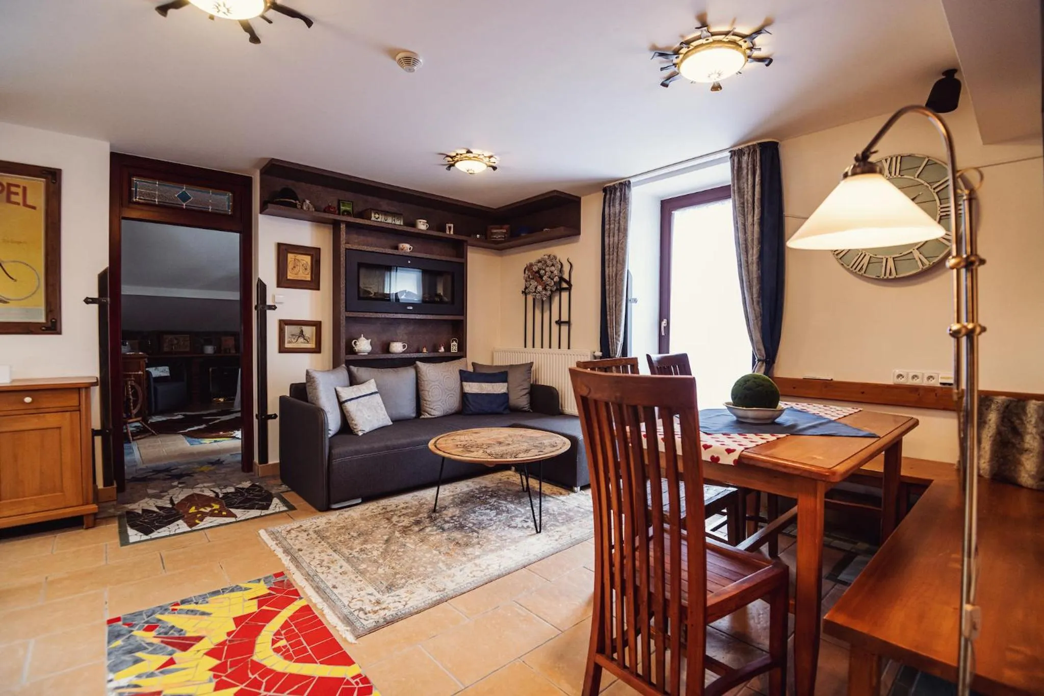 Living room in Šumava Inn
