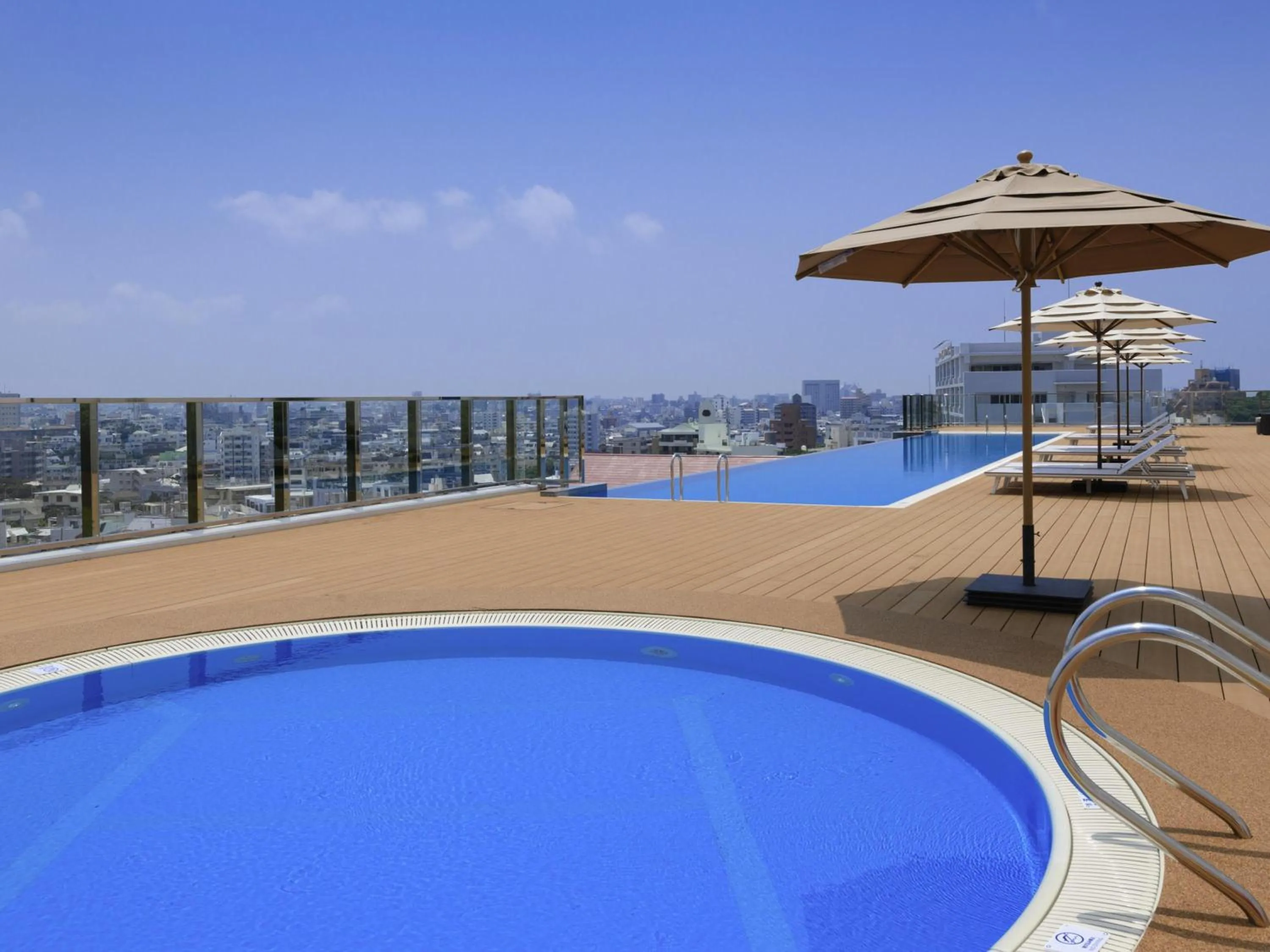 Pool view in Novotel Okinawa Naha