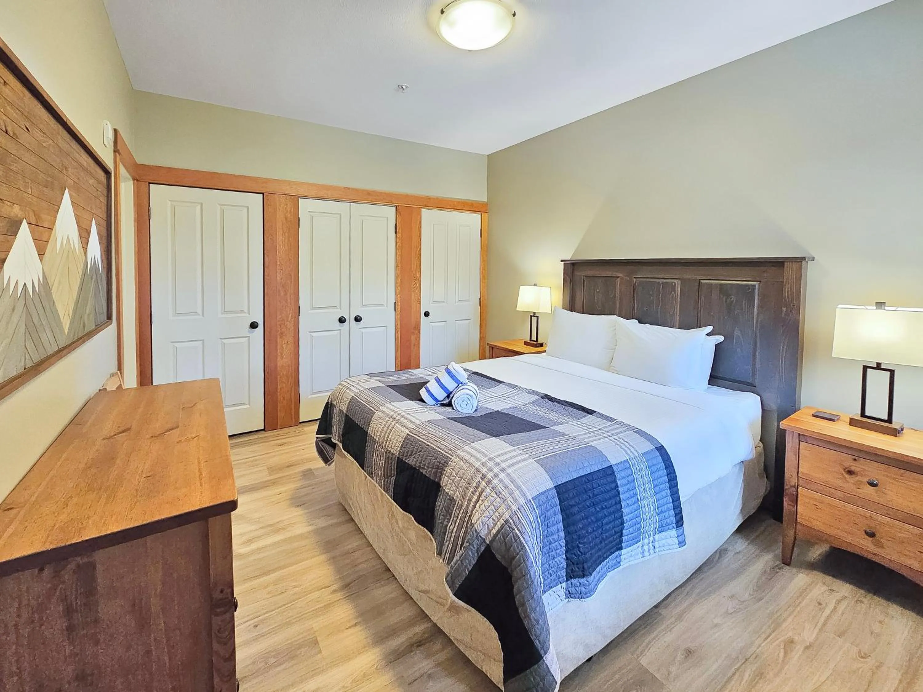 Bed in Timberline Lodges by Fernie Lodging Co