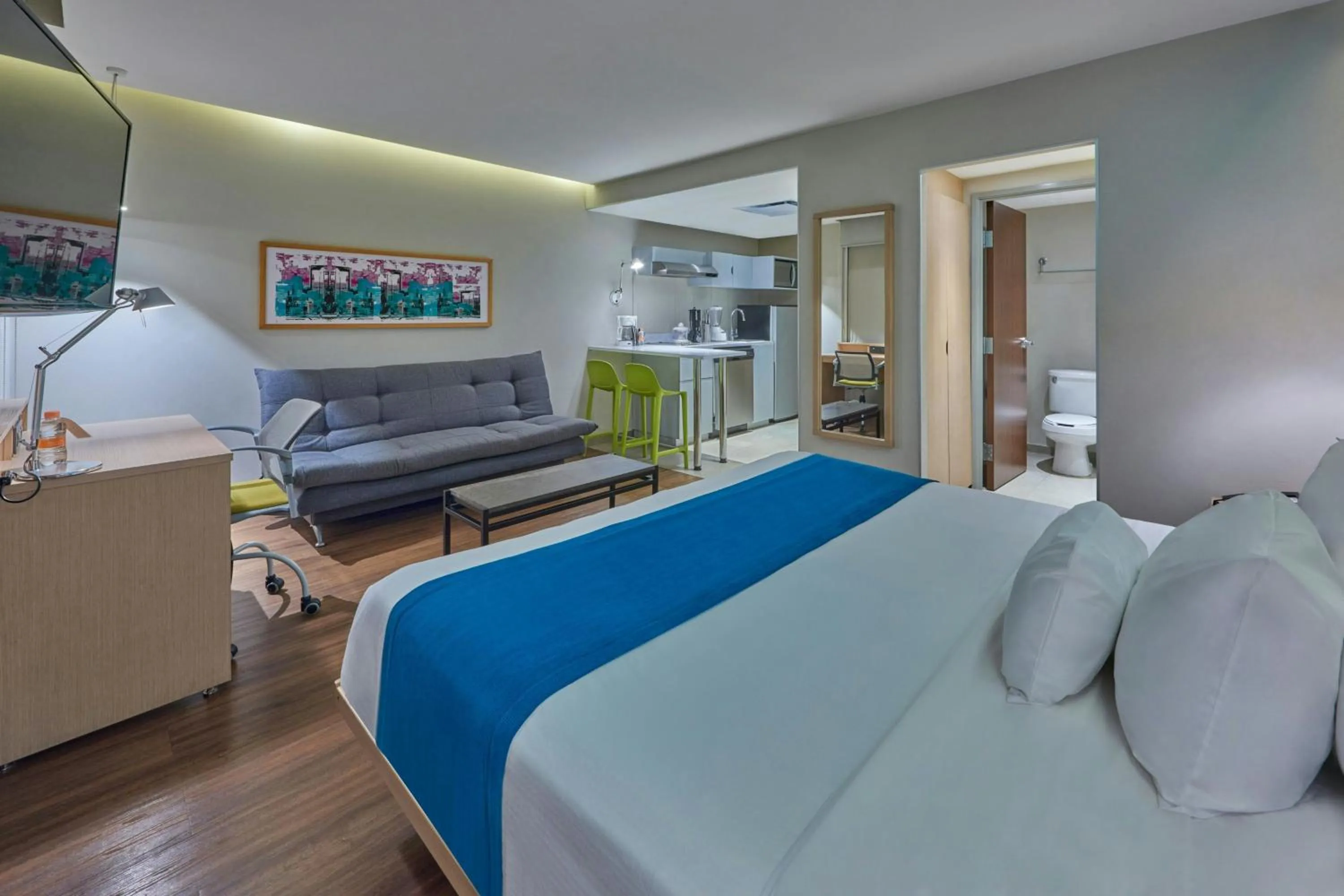 Bedroom, Bed in City Express by Marriott Playa del Carmen