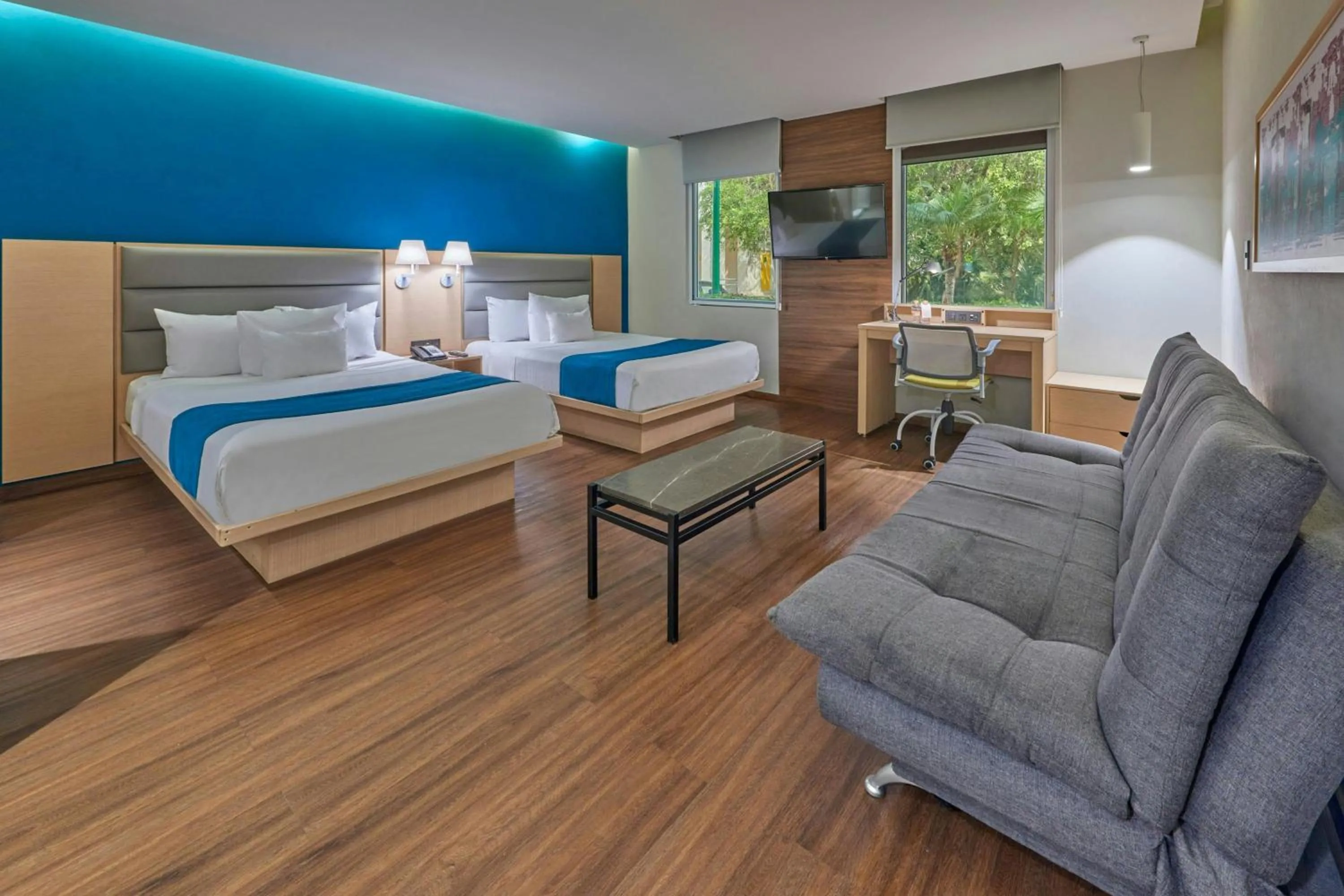 Bedroom, Bed in City Express by Marriott Playa del Carmen
