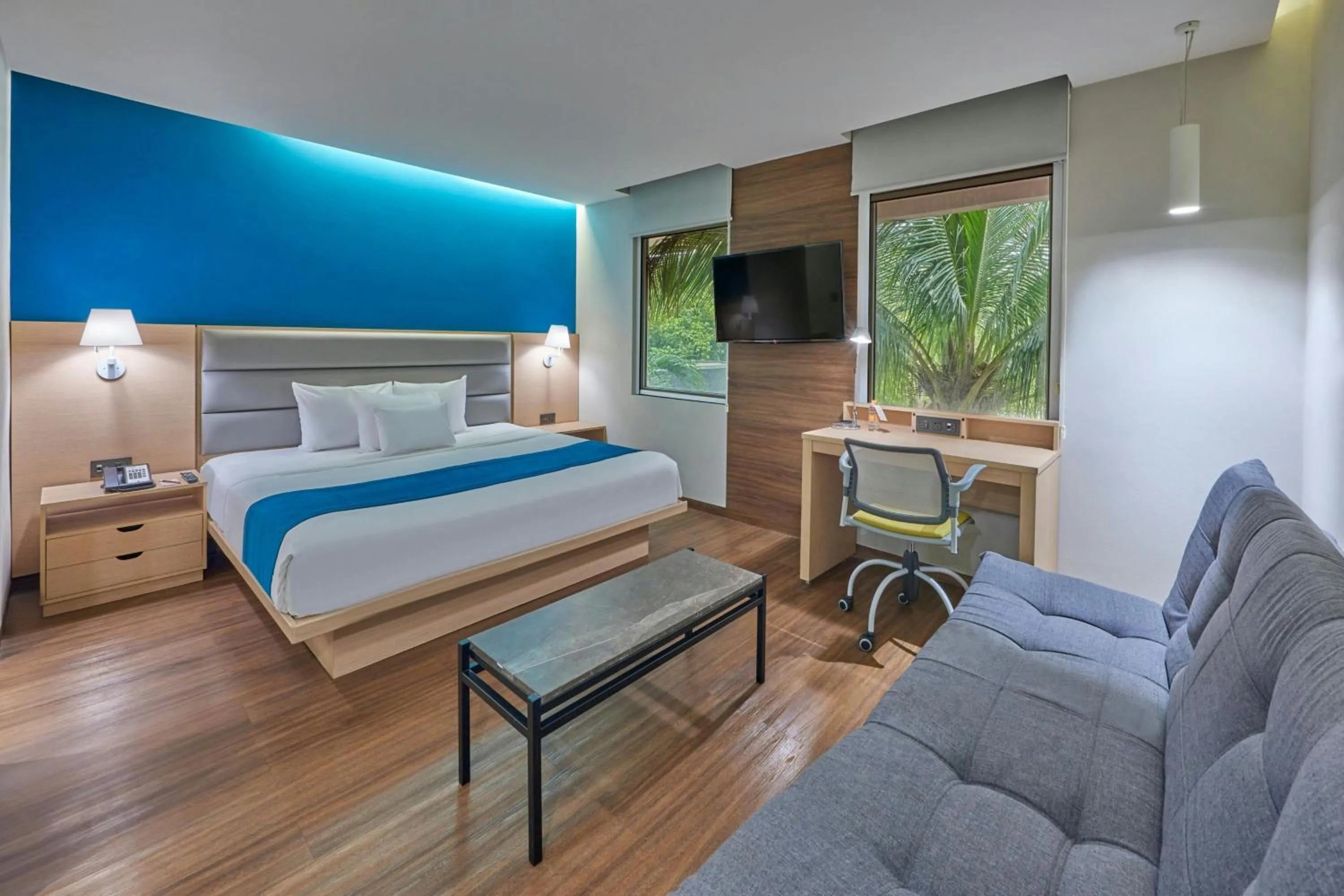 Bedroom, Bed in City Express by Marriott Playa del Carmen