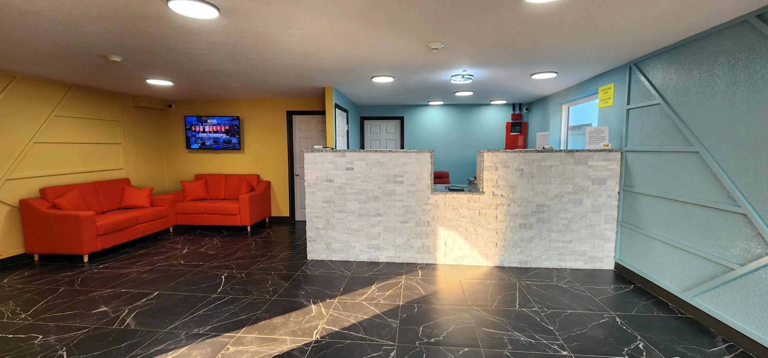 Lobby or reception in Super 8 by Wyndham Vandalia/Dayton International Airport