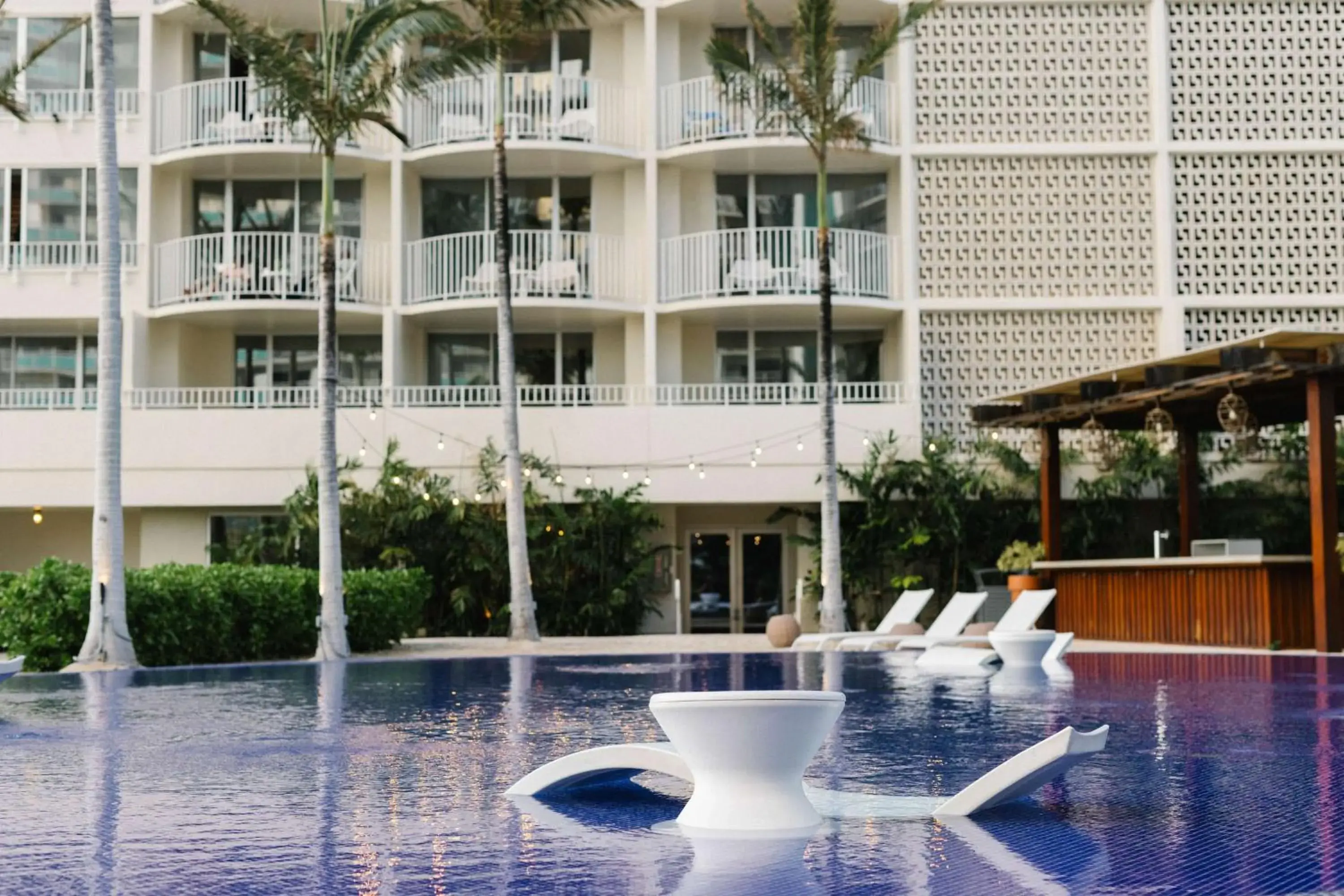 Pool view in Hilton Vacation Club The Modern Honolulu Pool view in Hilton Vacation Club The Modern Honolulu