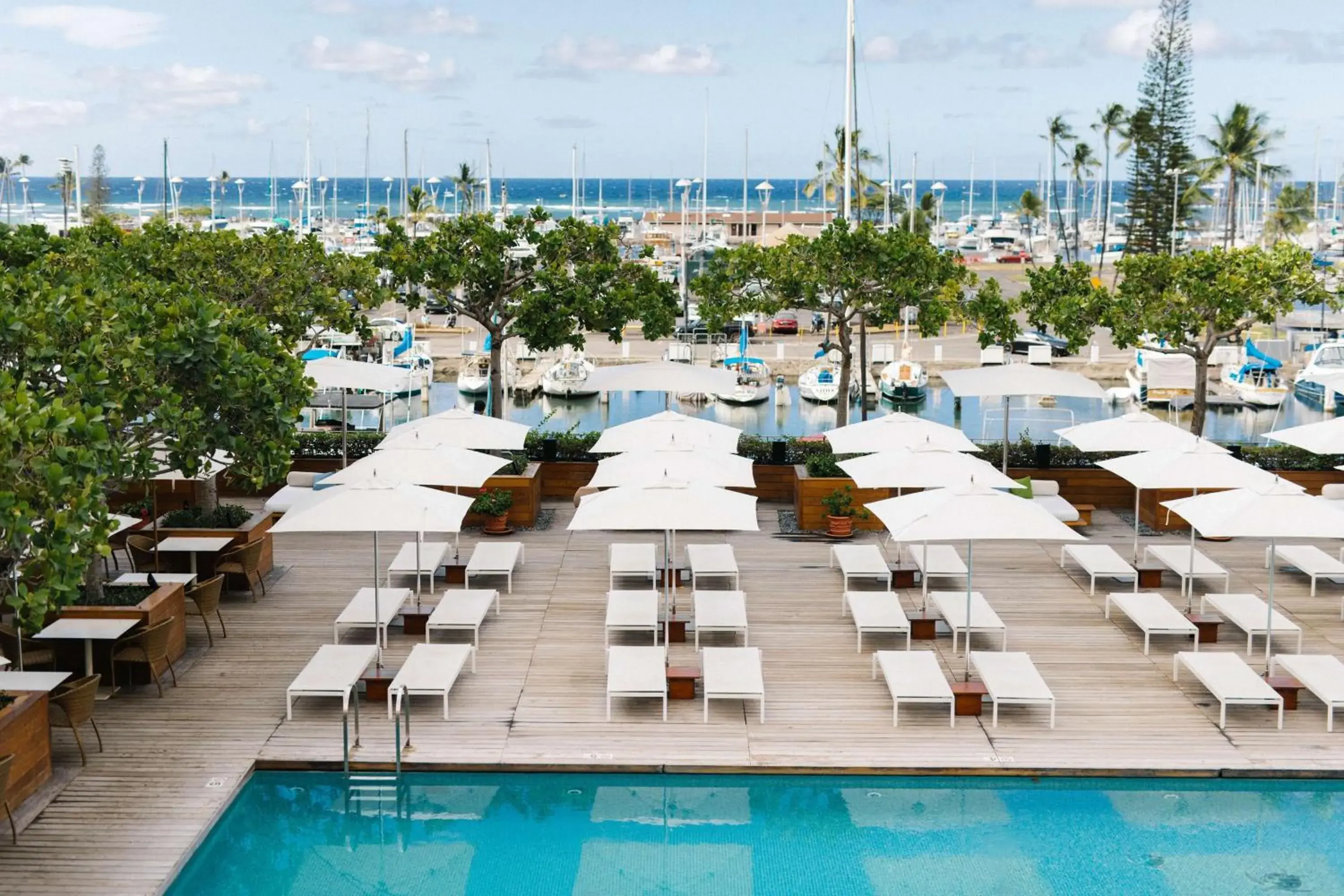Pool view in Hilton Vacation Club The Modern Honolulu Pool view in Hilton Vacation Club The Modern Honolulu