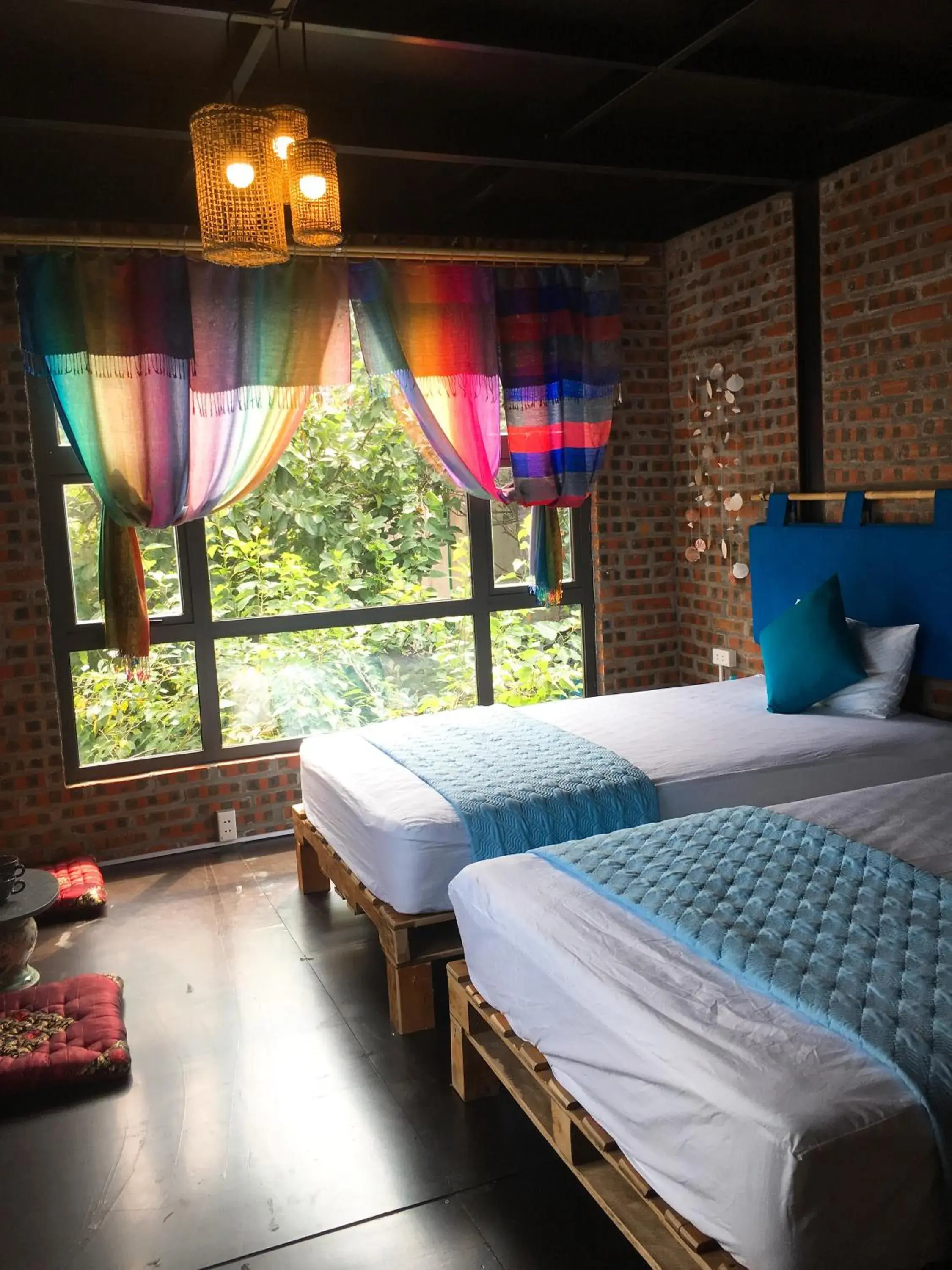 Twin Room with Garden View in Halo Bay Homestay Twin Room with Garden View in Halo Bay Homestay