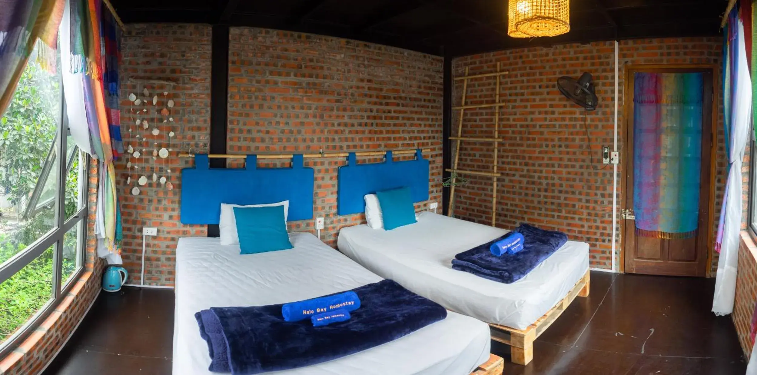 Twin Room with Garden View in Halo Bay Homestay Twin Room with Garden View in Halo Bay Homestay