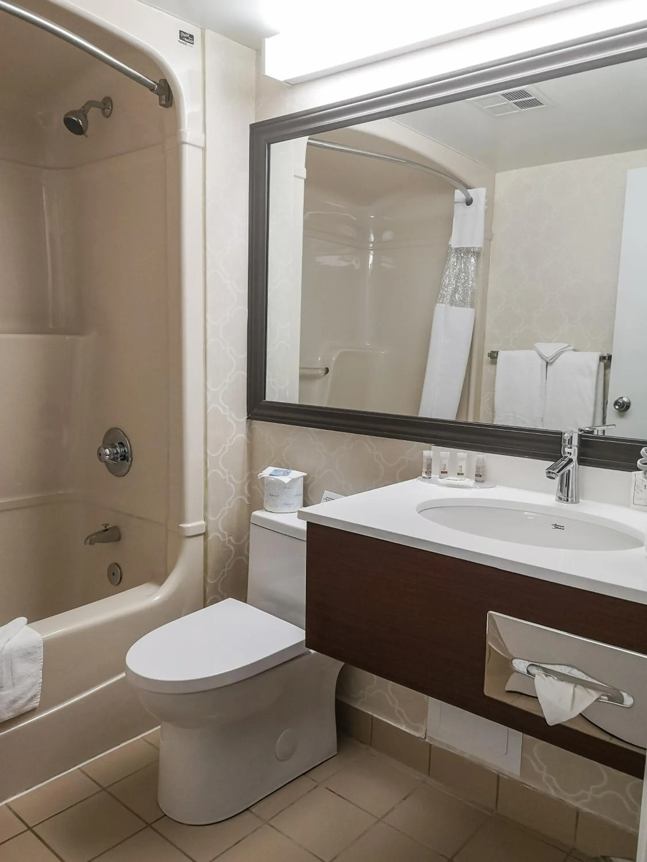 Bathroom in Days Inn by Wyndham Miramichi NB Bathroom in Days Inn by Wyndham Miramichi NB