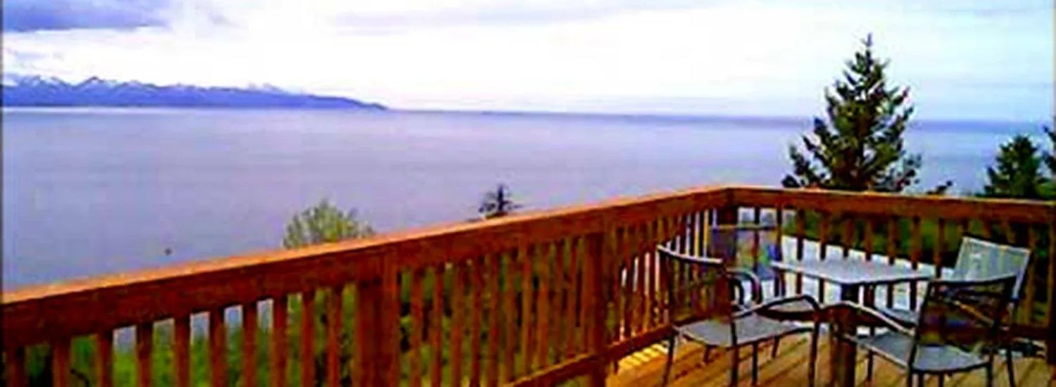 Sea view in Alaska Adventure Cabins