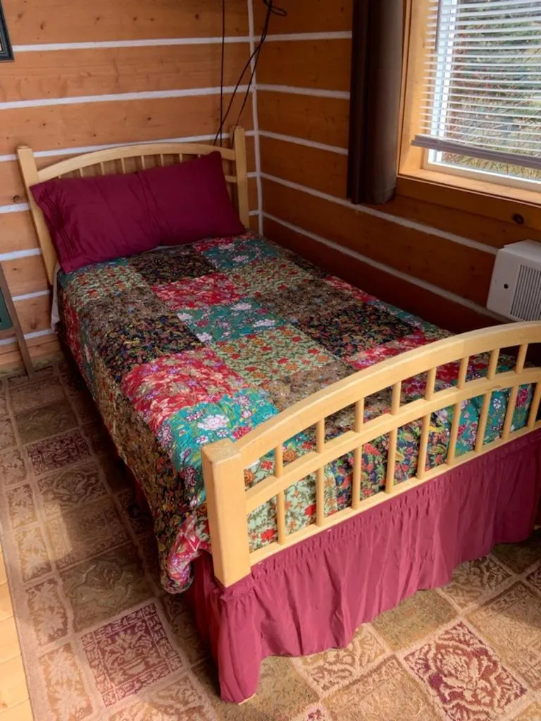 Bed in Alaska Adventure Cabins