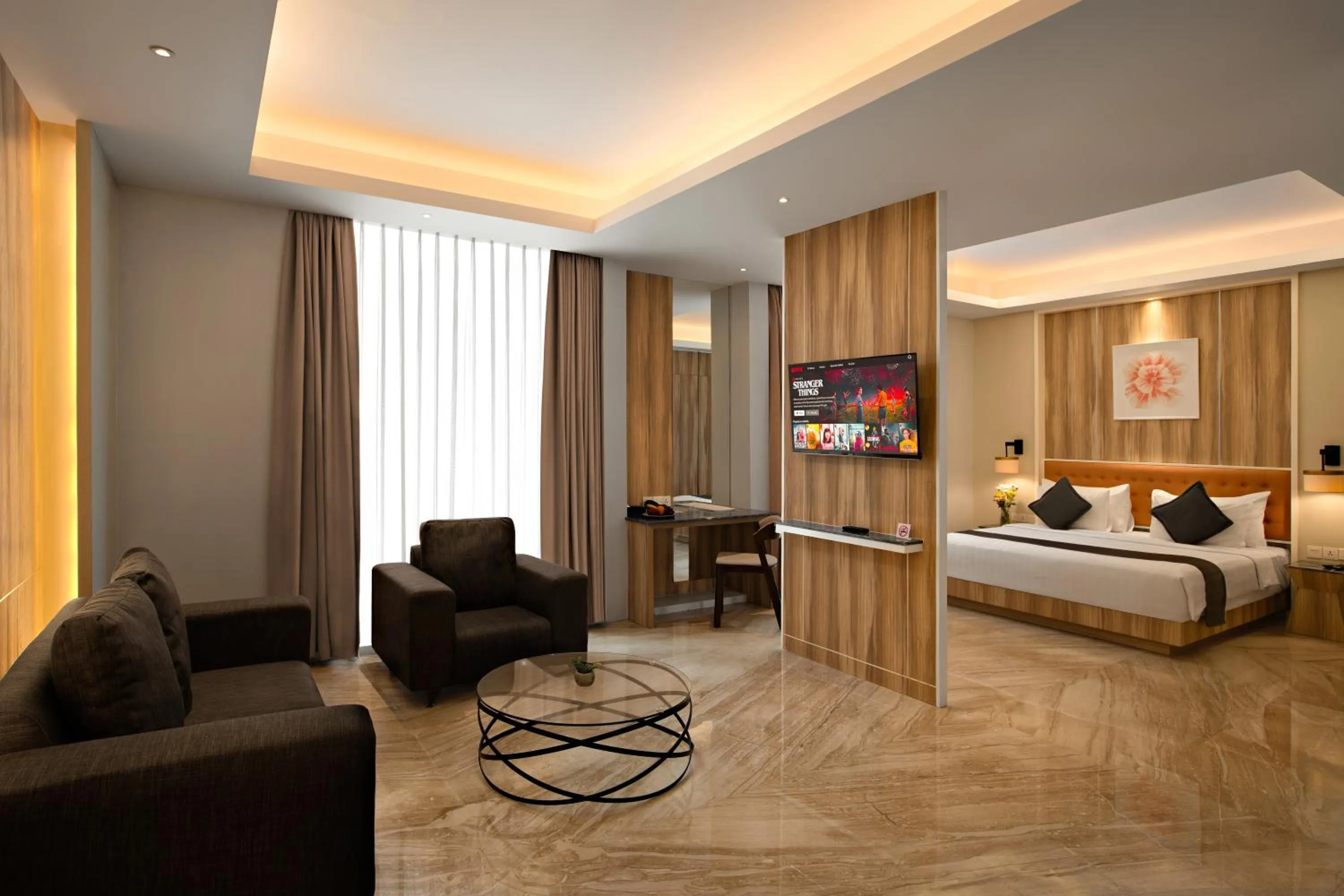 Living room, Bed in Grand Orchardz Hotel Kemayoran Jakarta