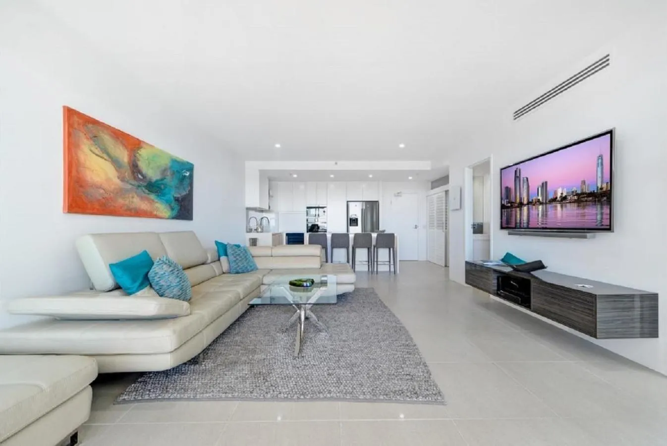 Living room in The Grand Apartments