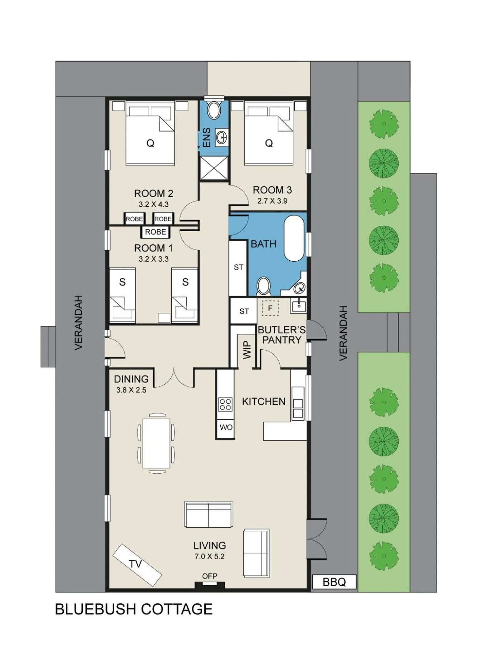 Floor plan in Bluebush Estate