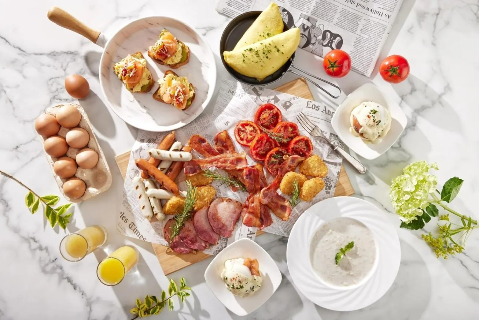 Breakfast in Le Meridien Taipei