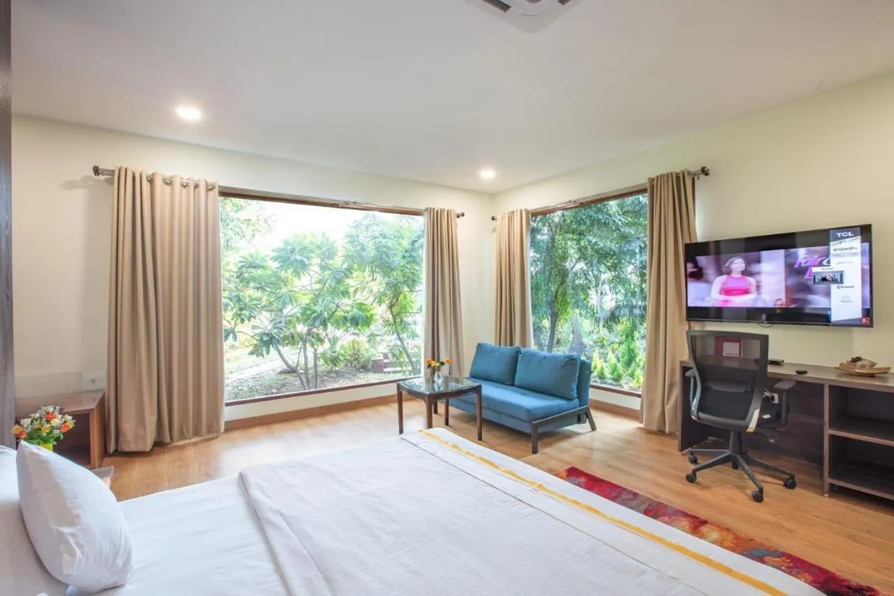 Bed in The Radha Ashok