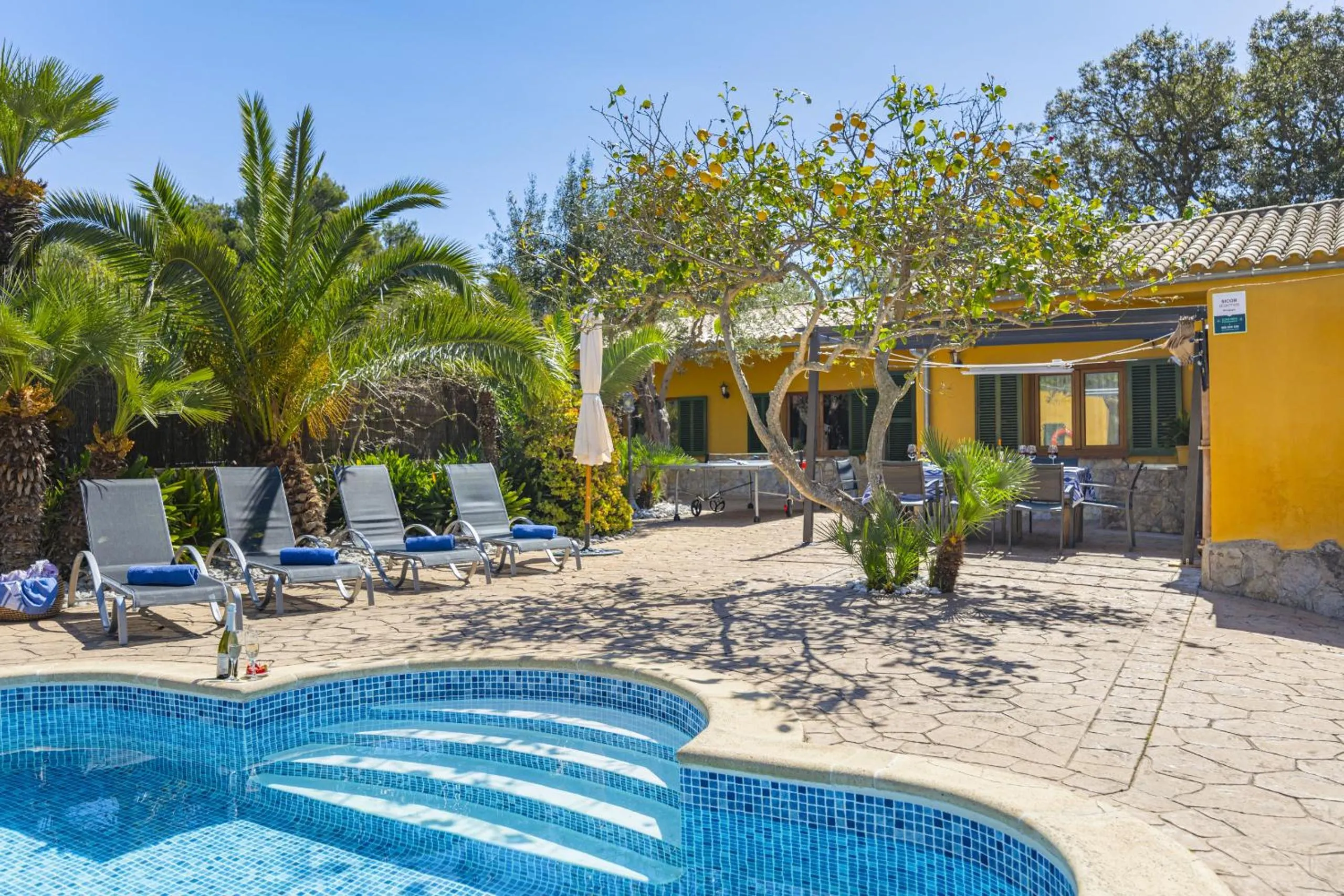 Swimming pool in Villa El Mal Pas / Can Seguinet