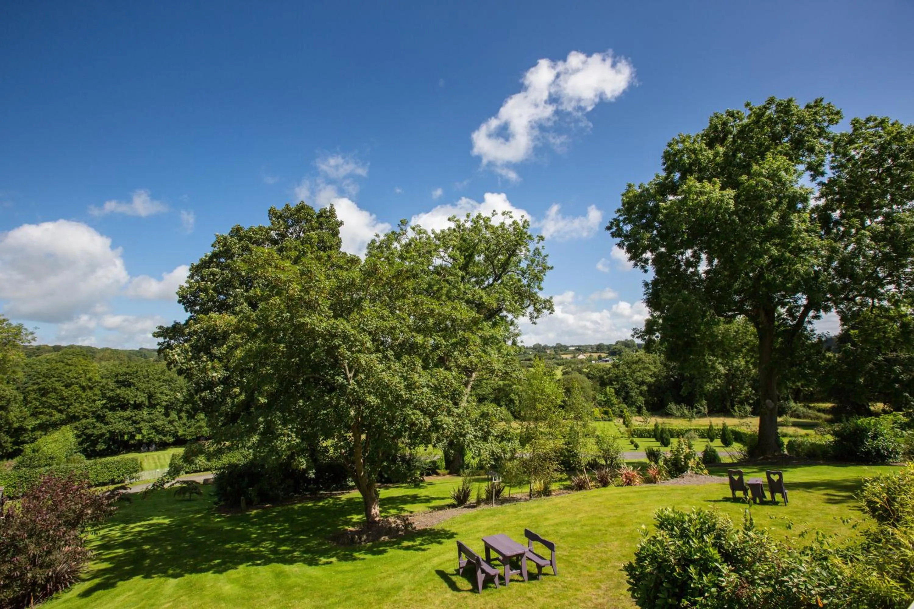 Garden view in Penbontbren Luxury Bed and Breakfast