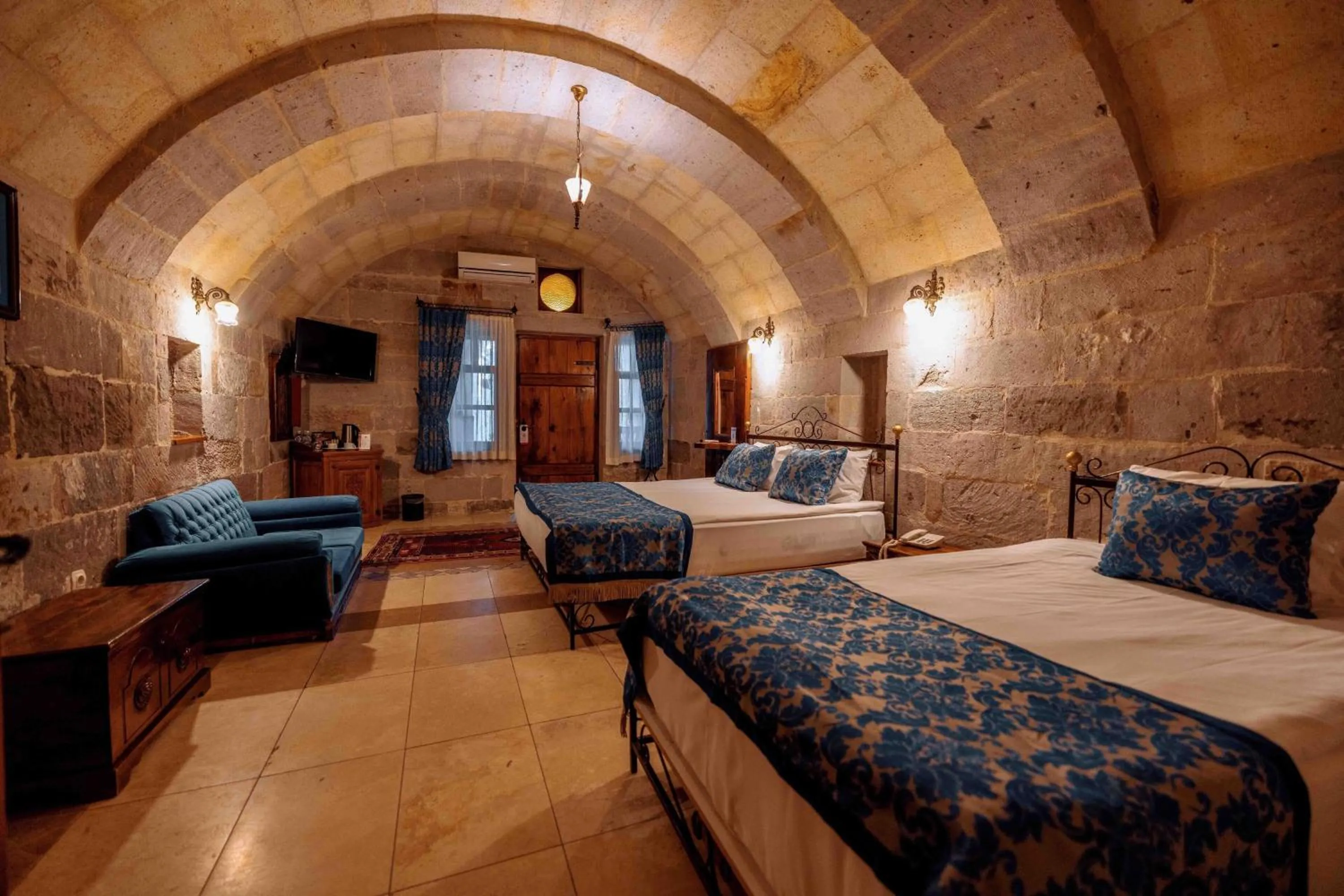 Bed in Mithra Cave Cappadocia