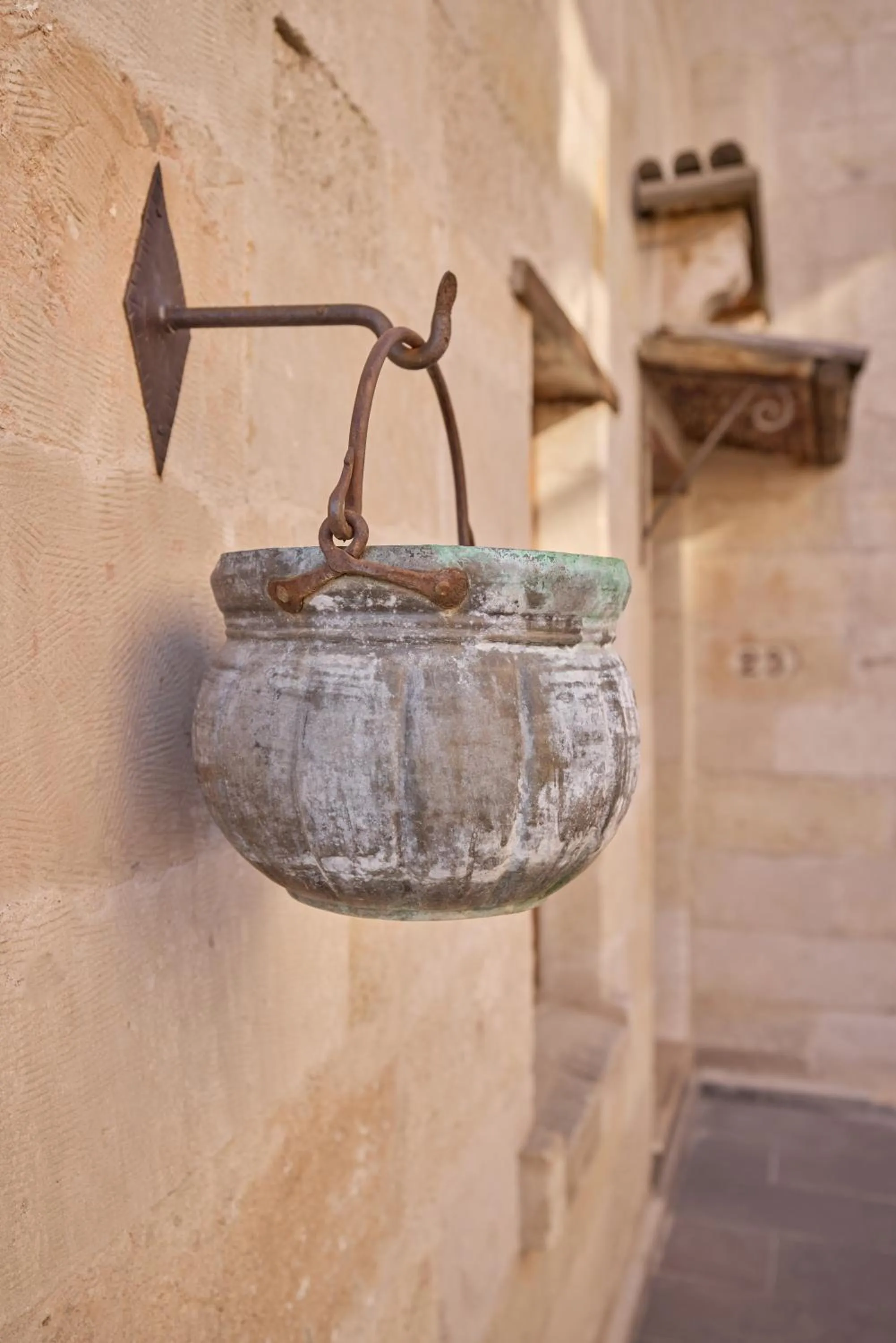 Decorative detail in Mithra Cave Cappadocia