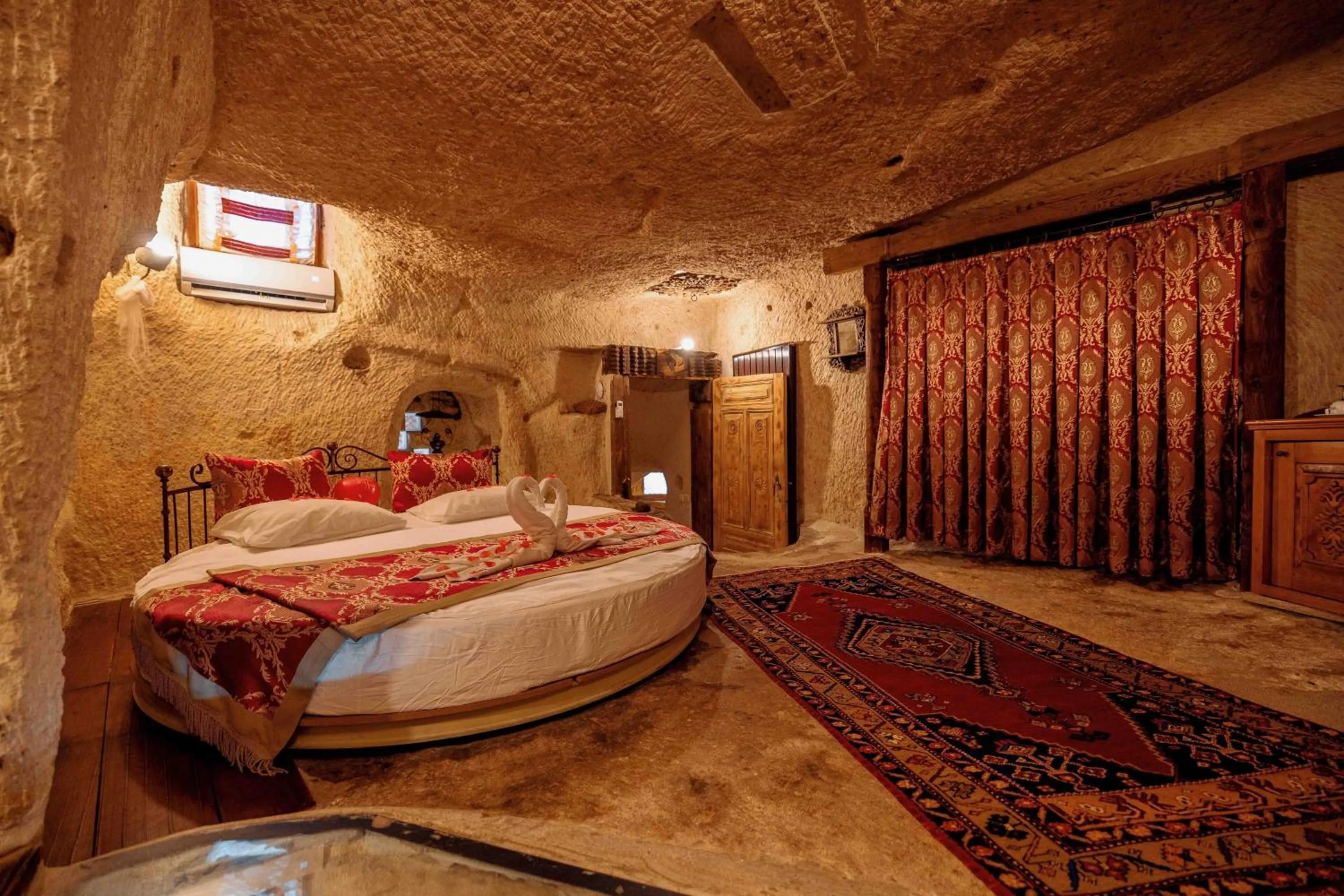 Bed in Mithra Cave Cappadocia