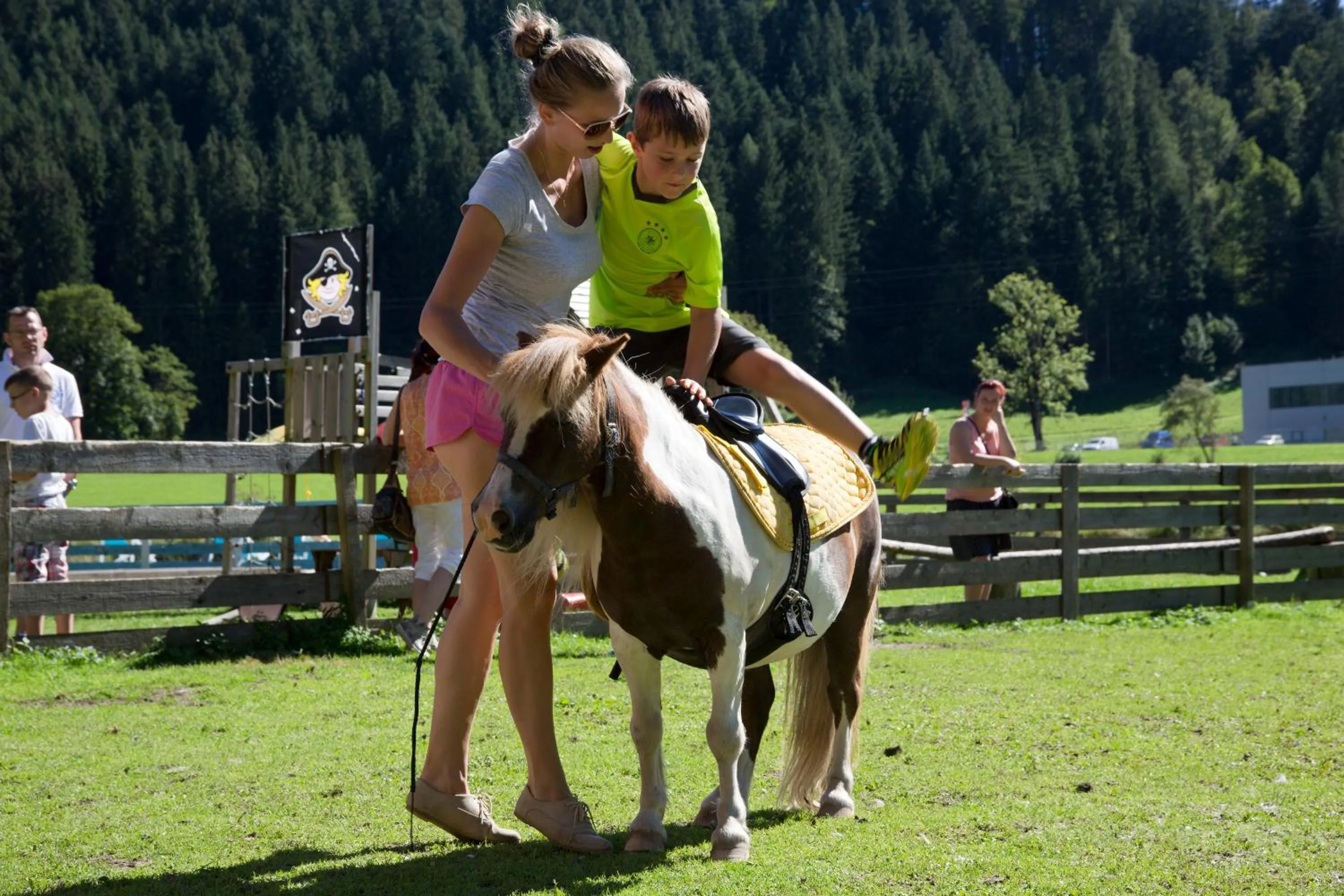 Horse-riding in Hotel Berghof