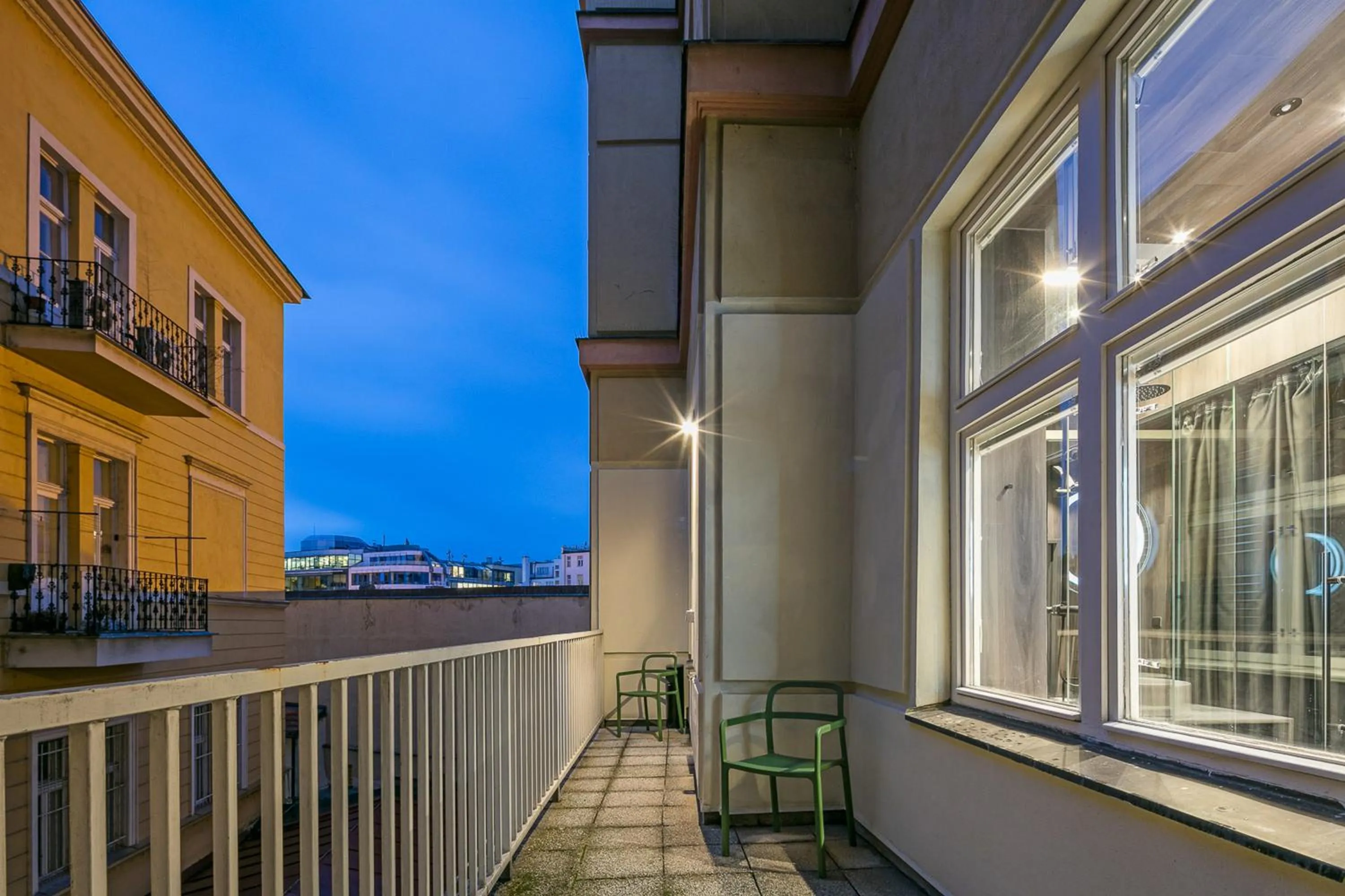 Balcony/Terrace in Pytloun Boutique Hotel Prague