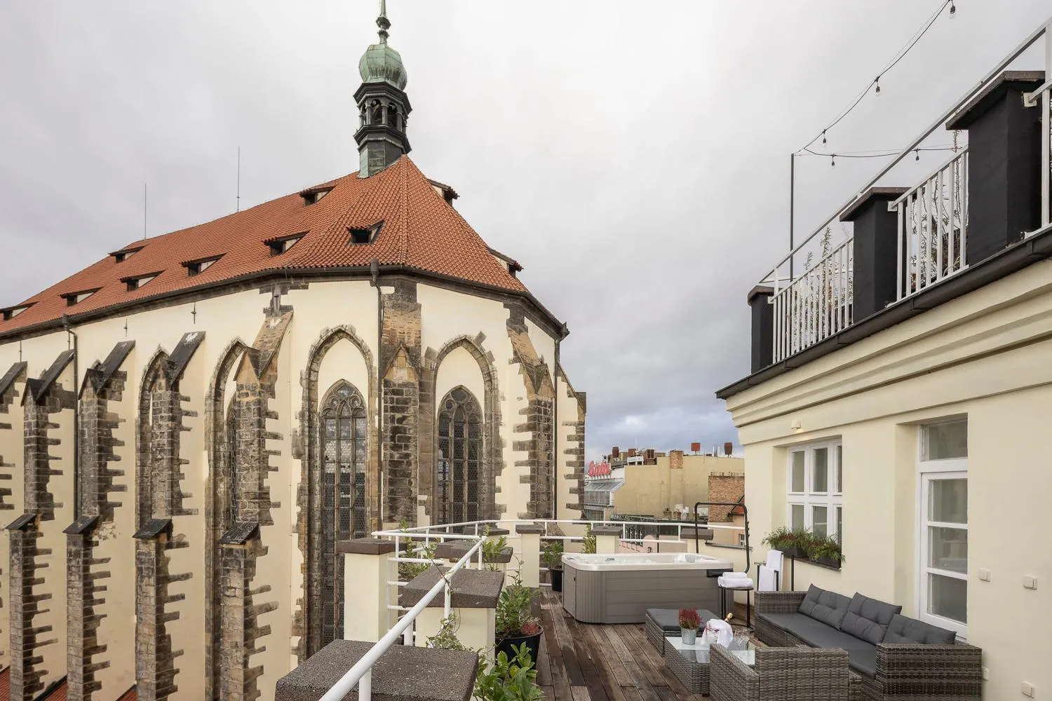 Balcony/Terrace in Pytloun Boutique Hotel Prague