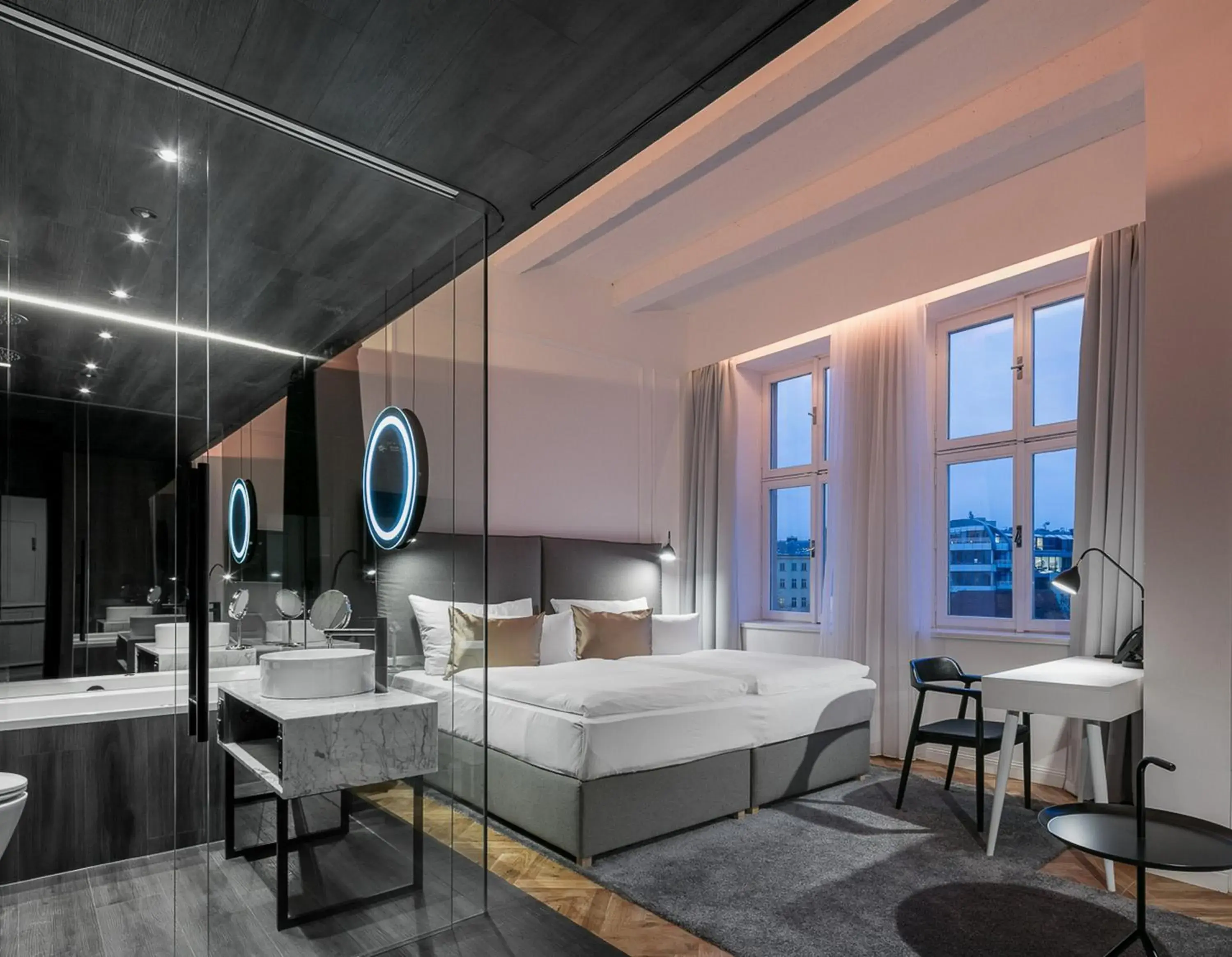 Bed in Pytloun Boutique Hotel Prague Bed in Pytloun Boutique Hotel Prague