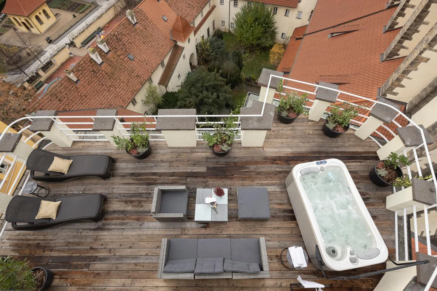 Balcony/Terrace in Pytloun Boutique Hotel Prague