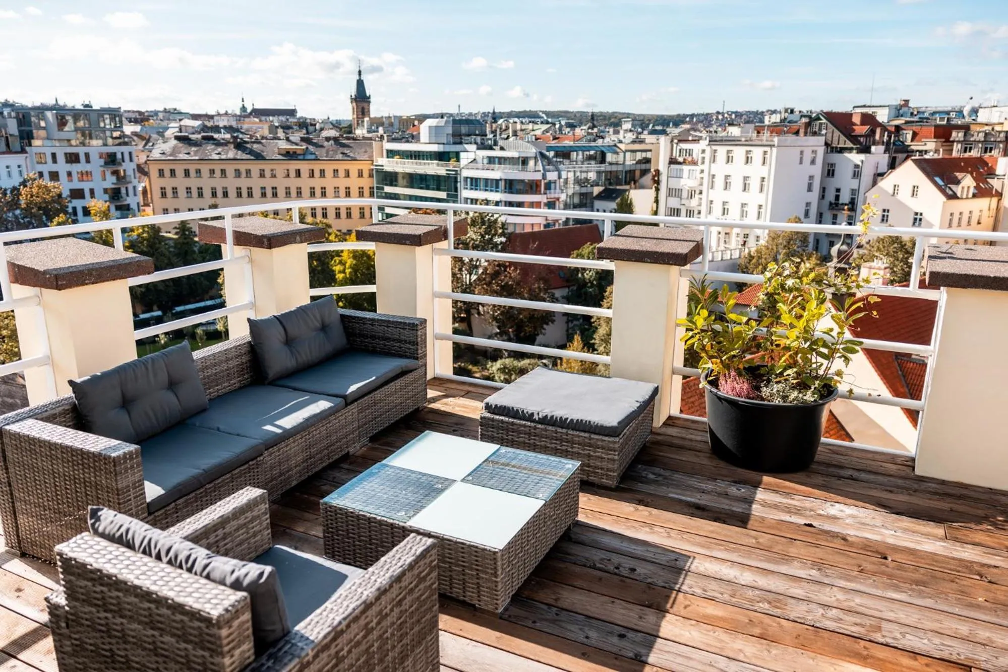Balcony/Terrace in Pytloun Boutique Hotel Prague