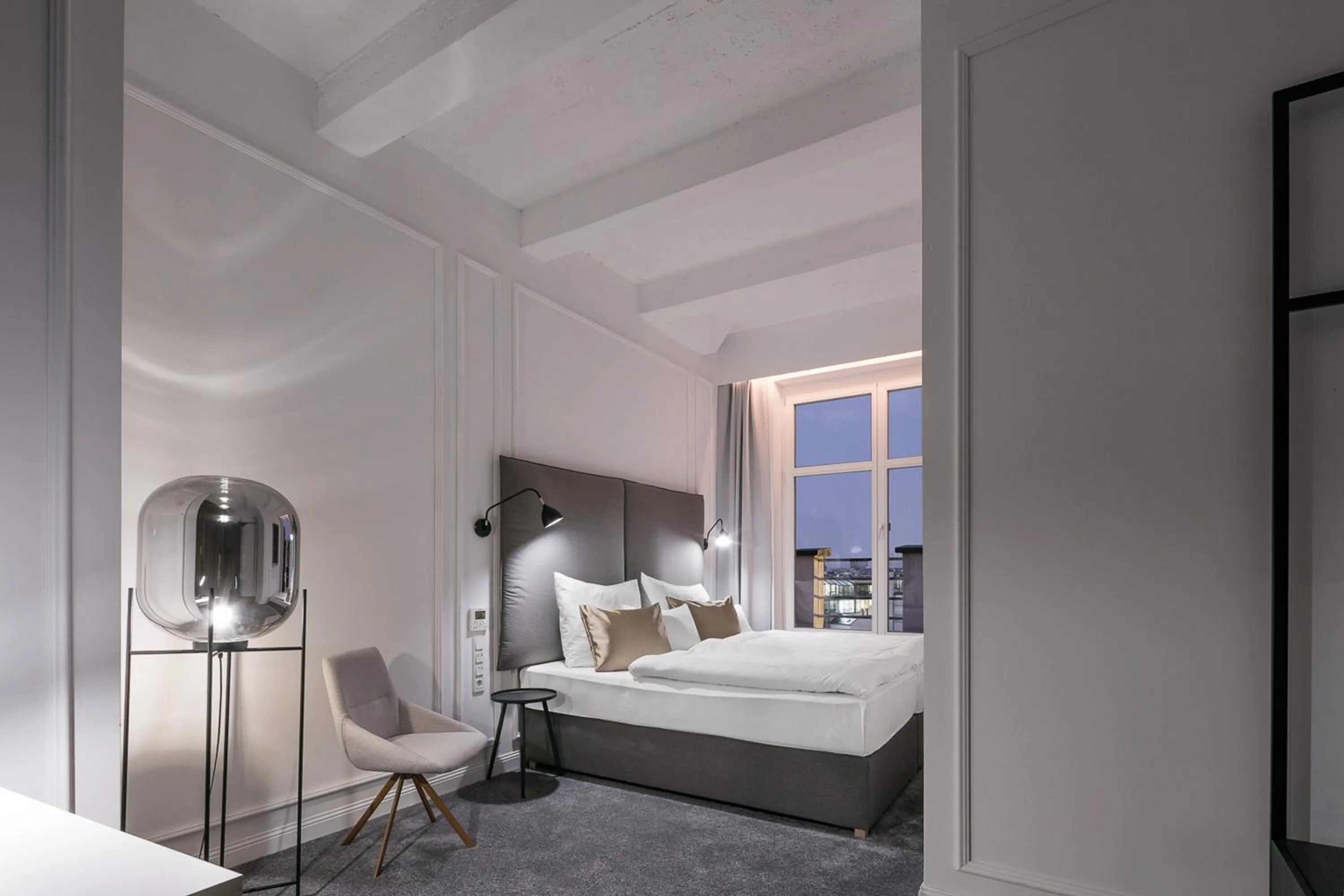 Bed in Pytloun Boutique Hotel Prague