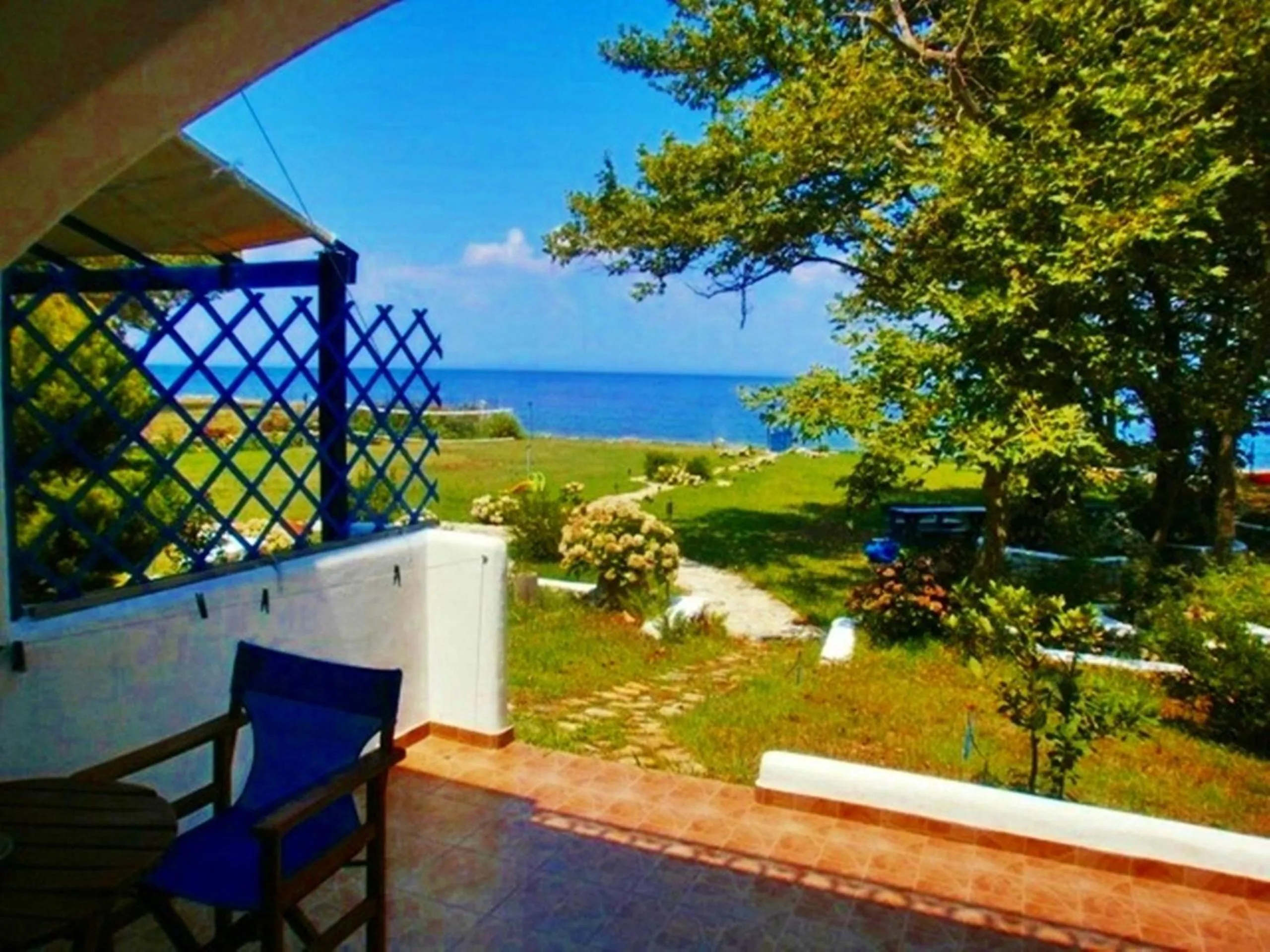 Patio in Archondissa Beach Aparthotel
