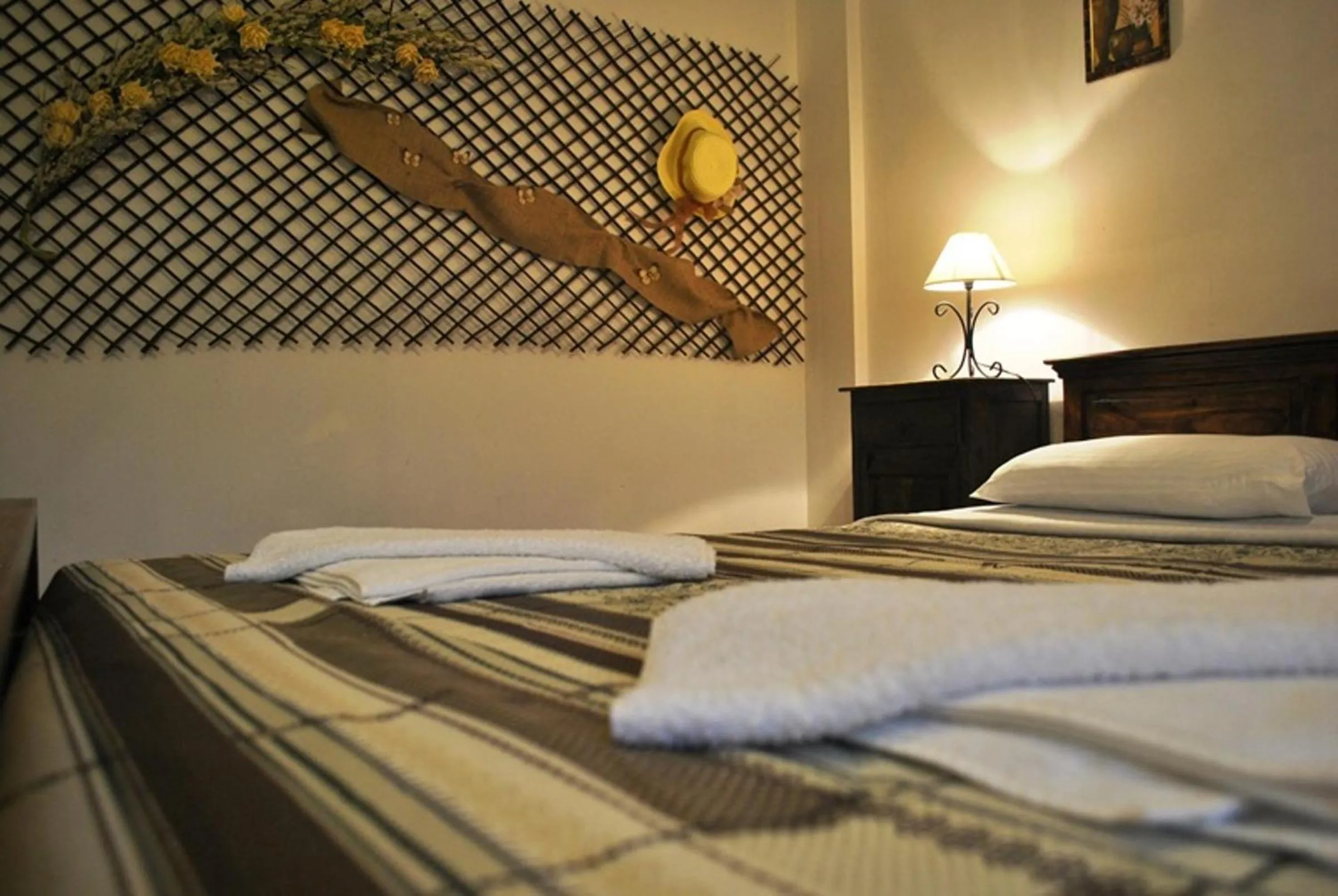 Bed in Archondissa Beach Aparthotel