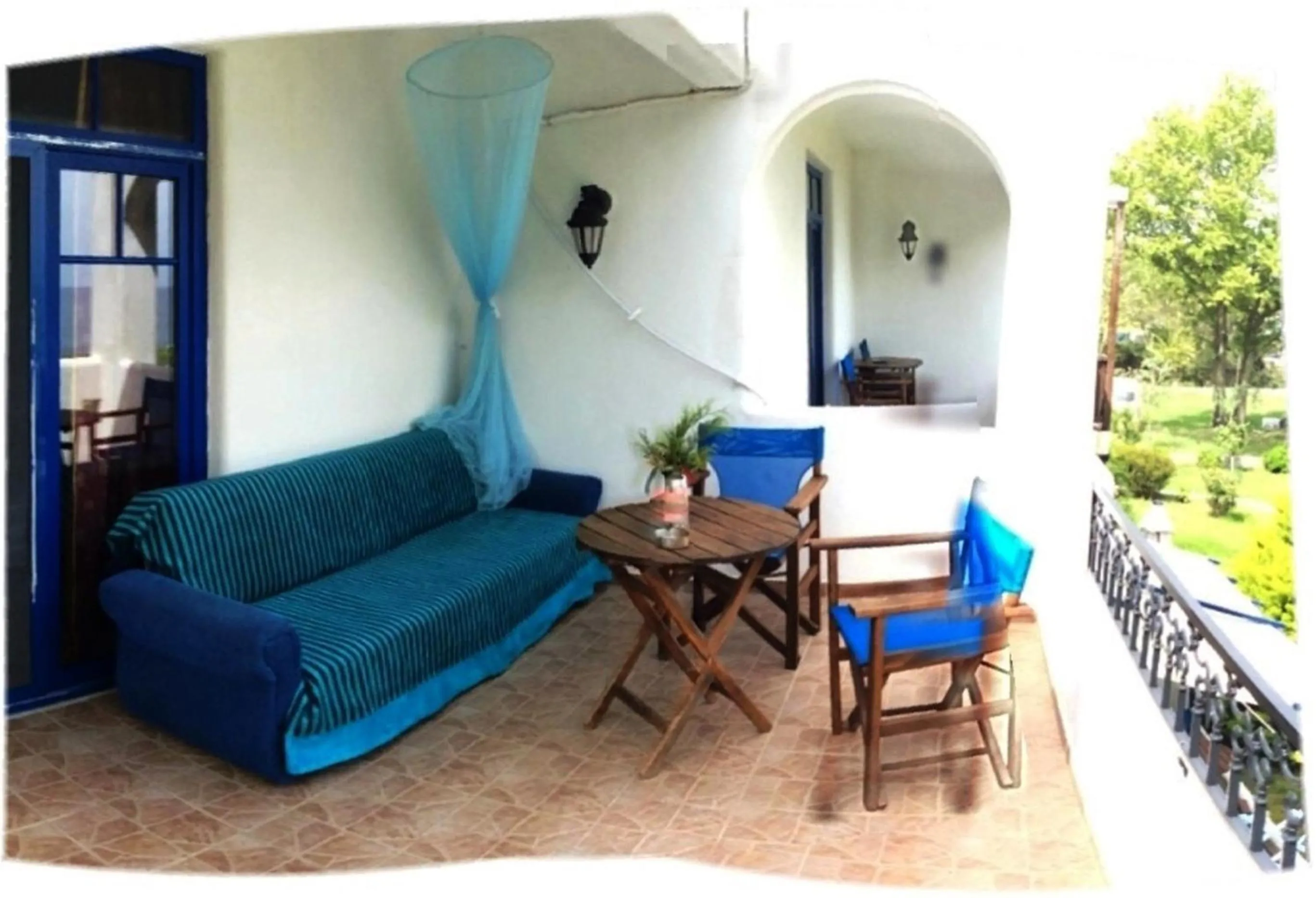 Balcony/Terrace in Archondissa Beach Aparthotel
