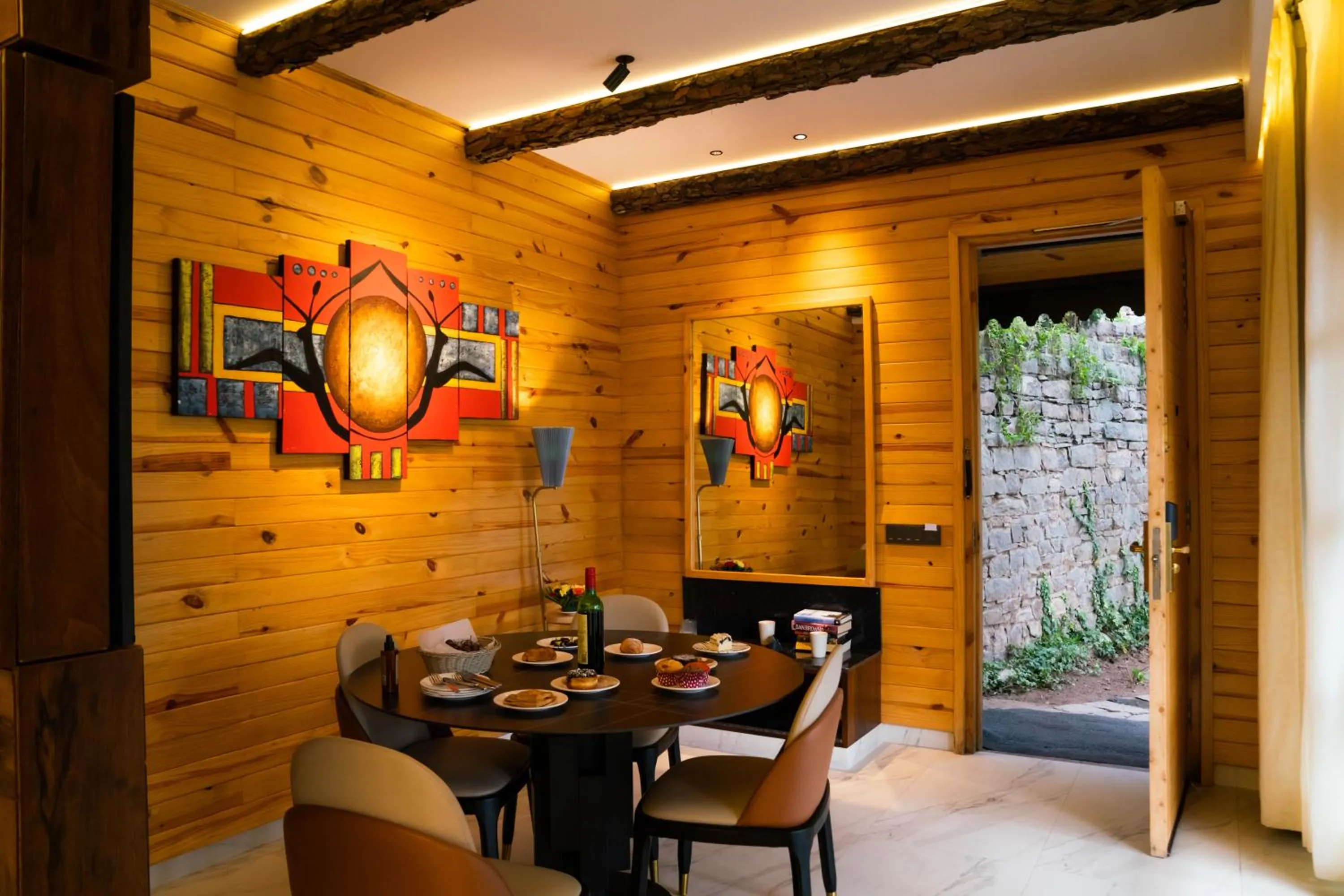 Seating area in Kasauli Hills Resort