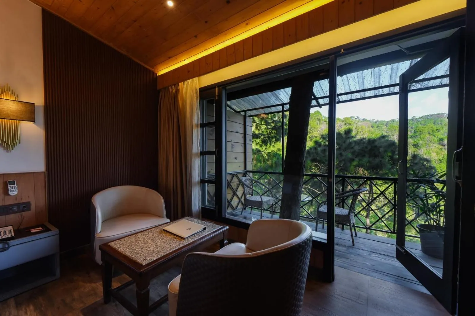 Seating area in Kasauli Hills Resort