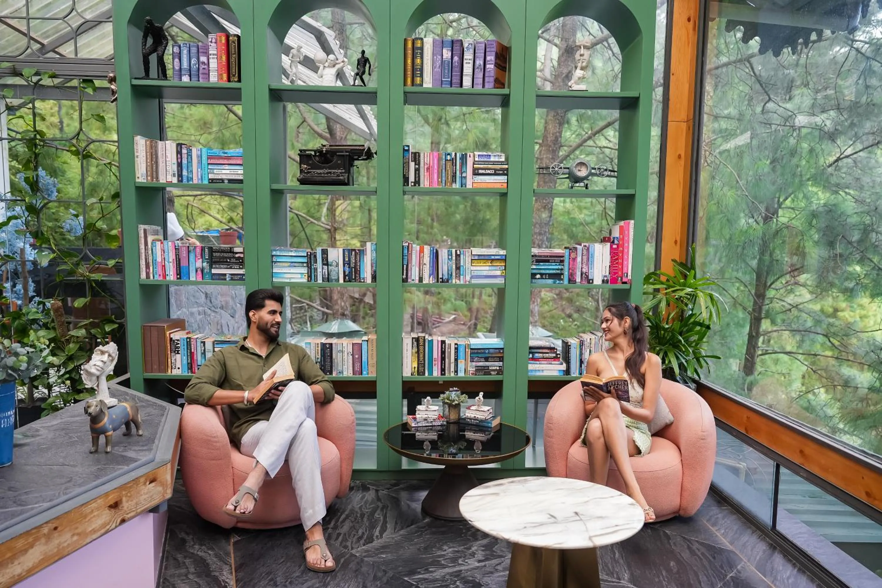 Library in Kasauli Hills Resort