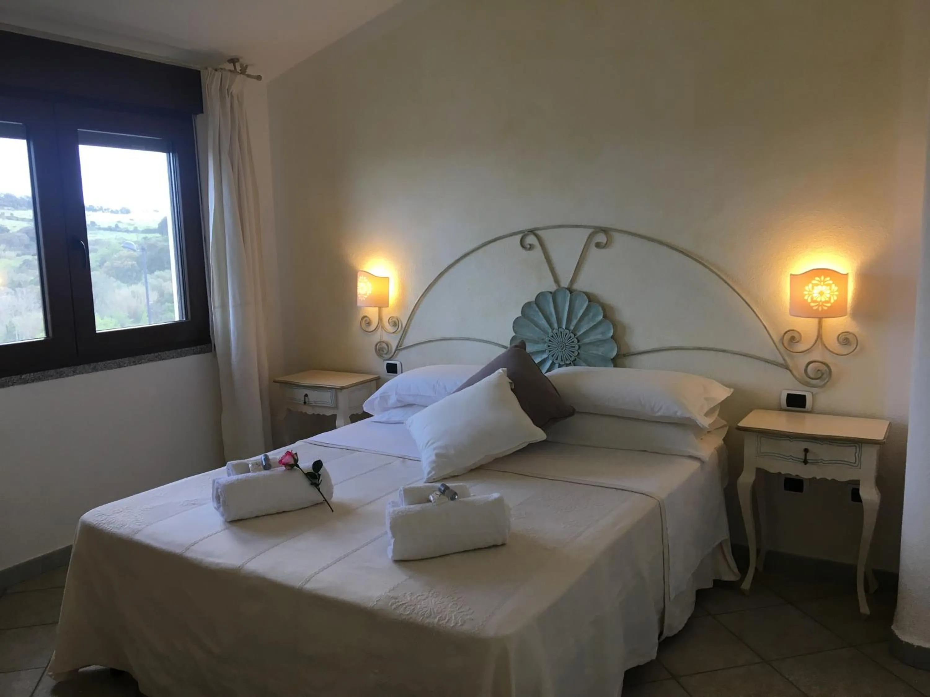 Bed in Hotel Sorgente