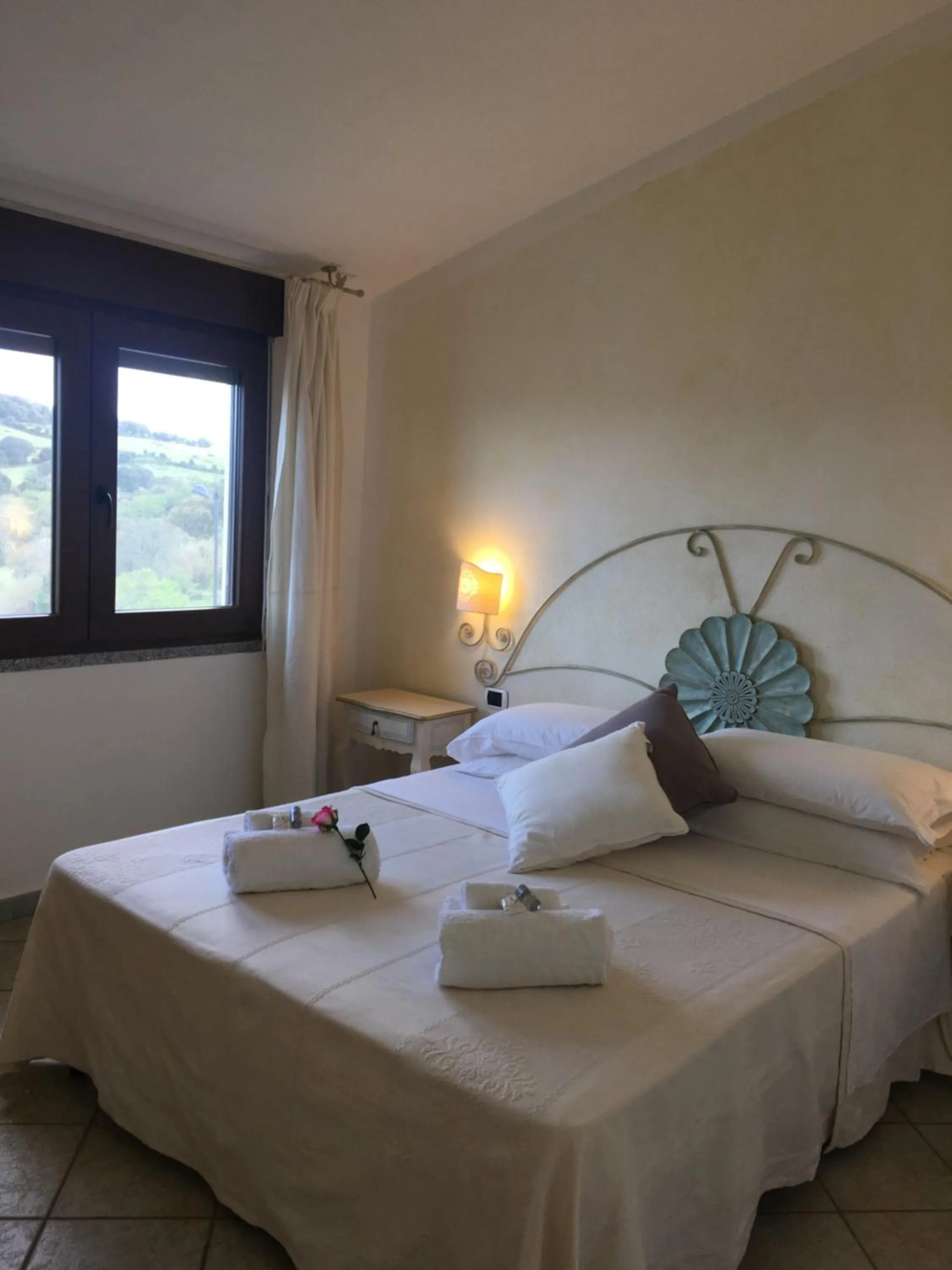 Bed in Hotel Sorgente