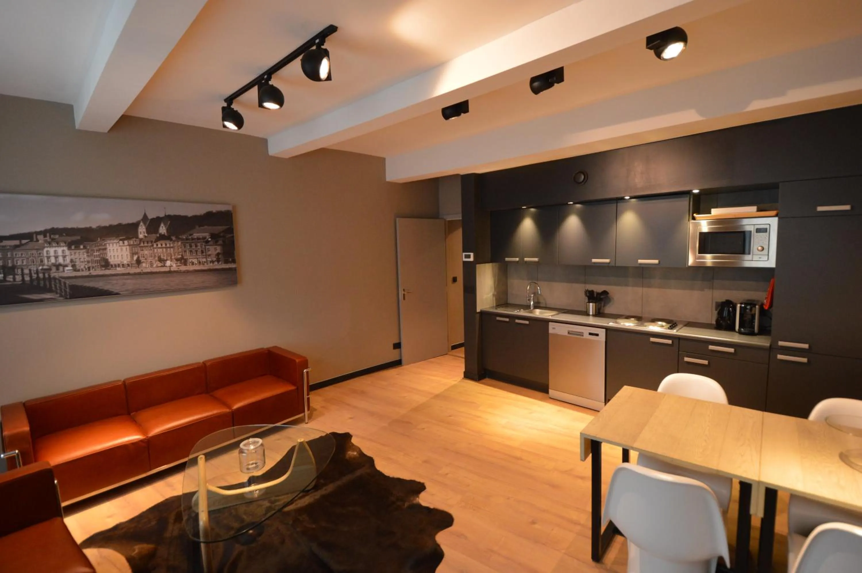 Seating area in Amosa Liège City Centre Apart Donceel 6