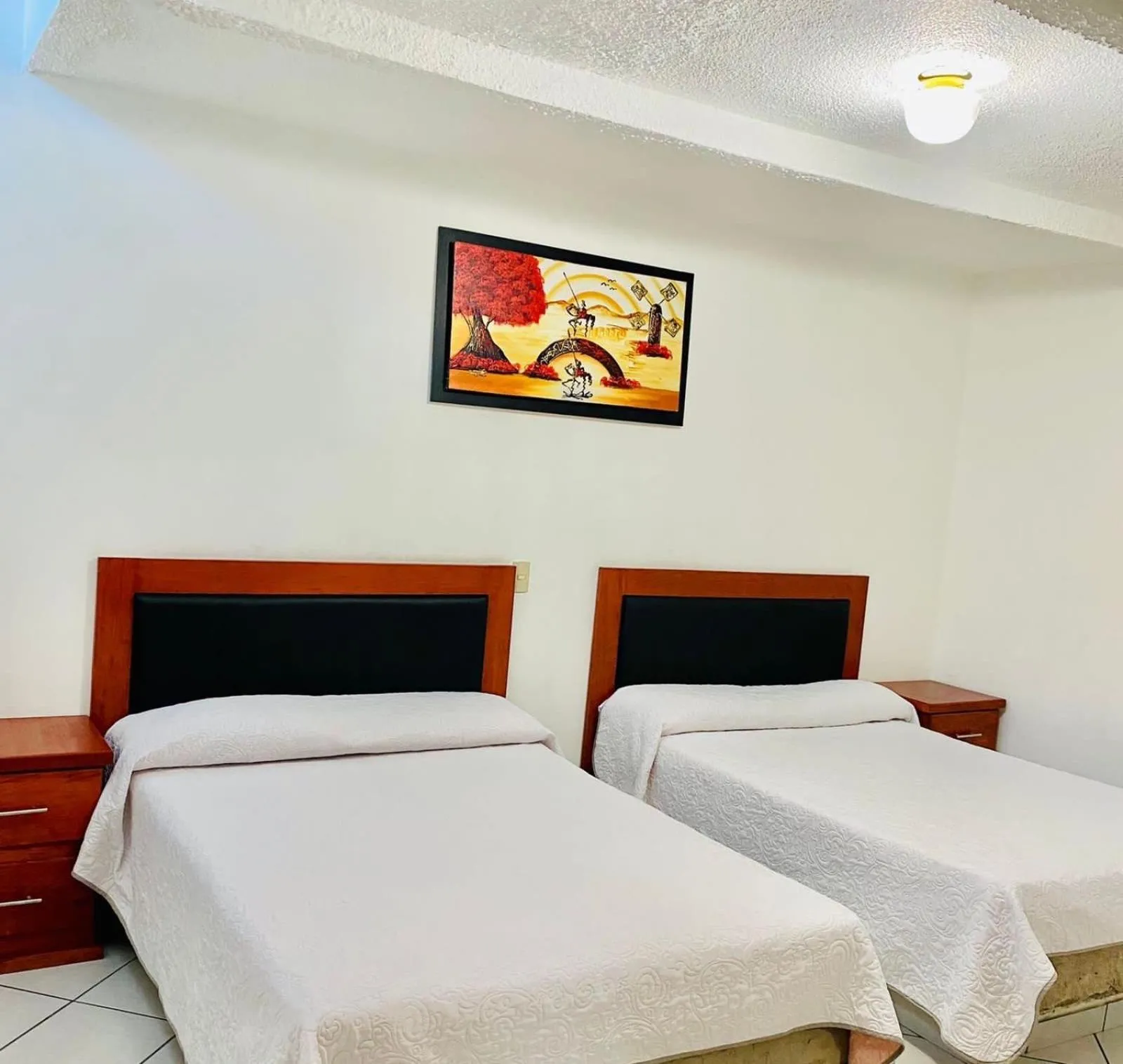 Twin Room in Hotel en Guadalajara Posada Mi Rey