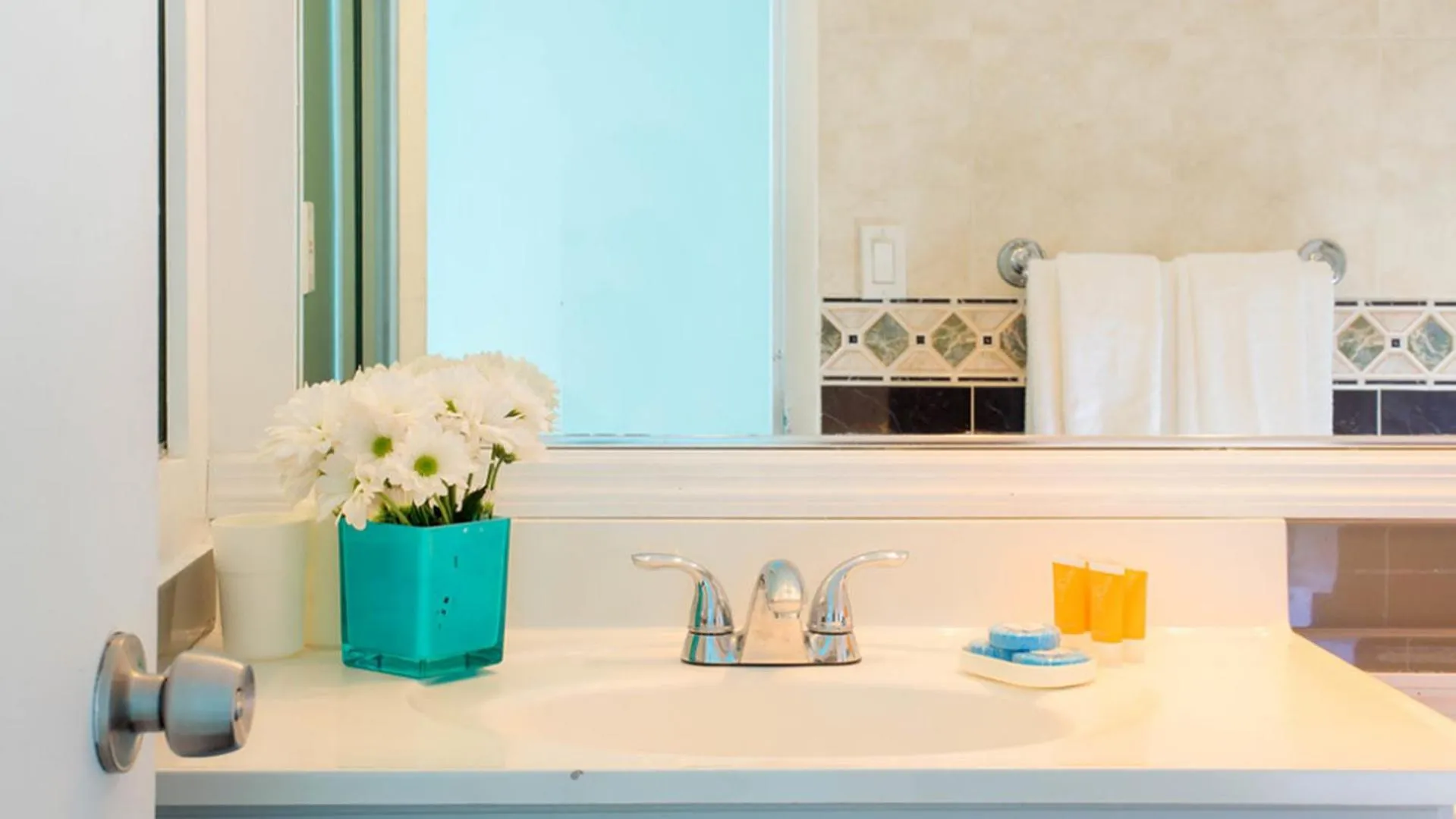 Bathroom in New Point Miami Beach Apartments