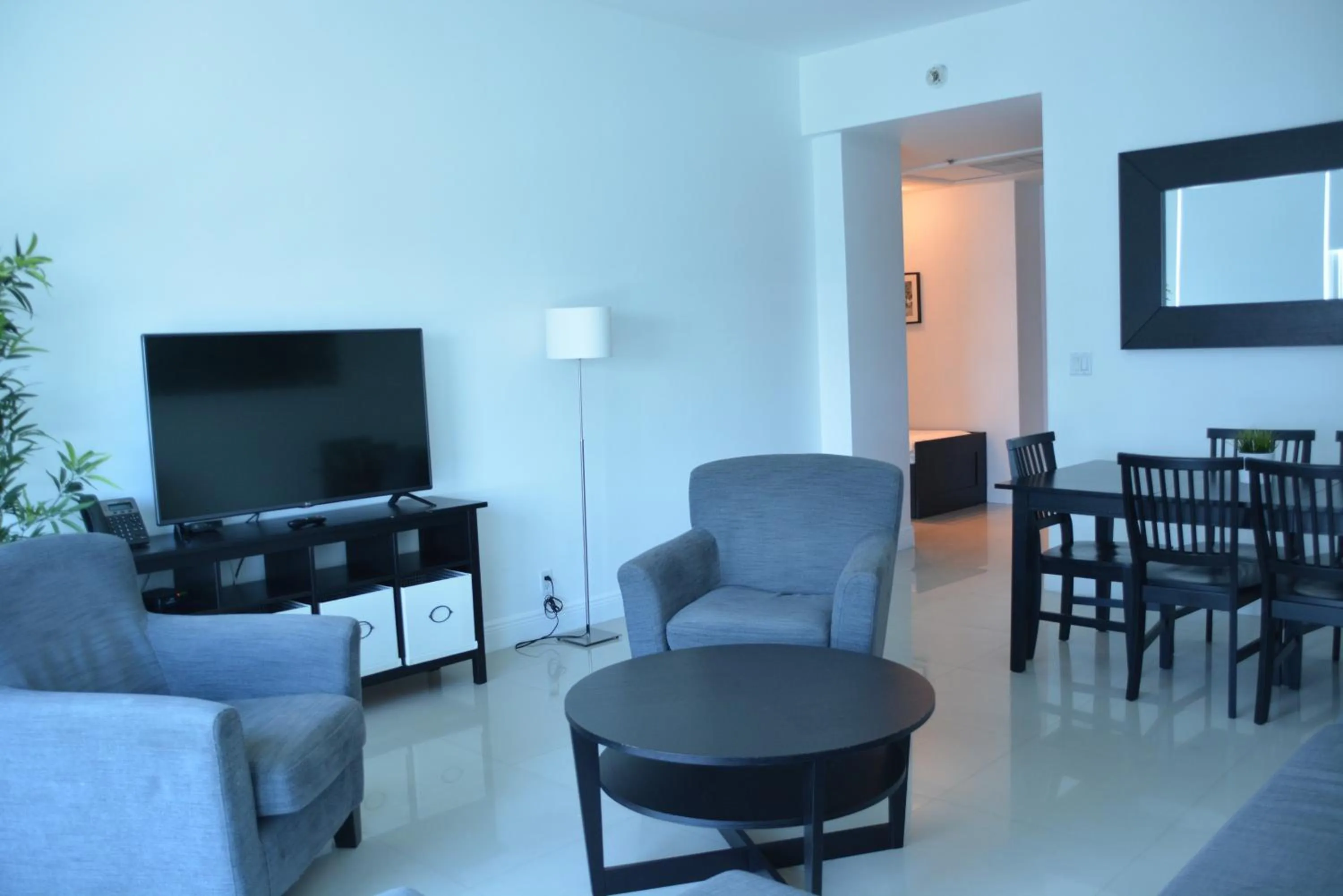 Living room in New Point Miami Beach Apartments