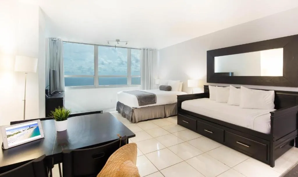 Bed in New Point Miami Beach Apartments