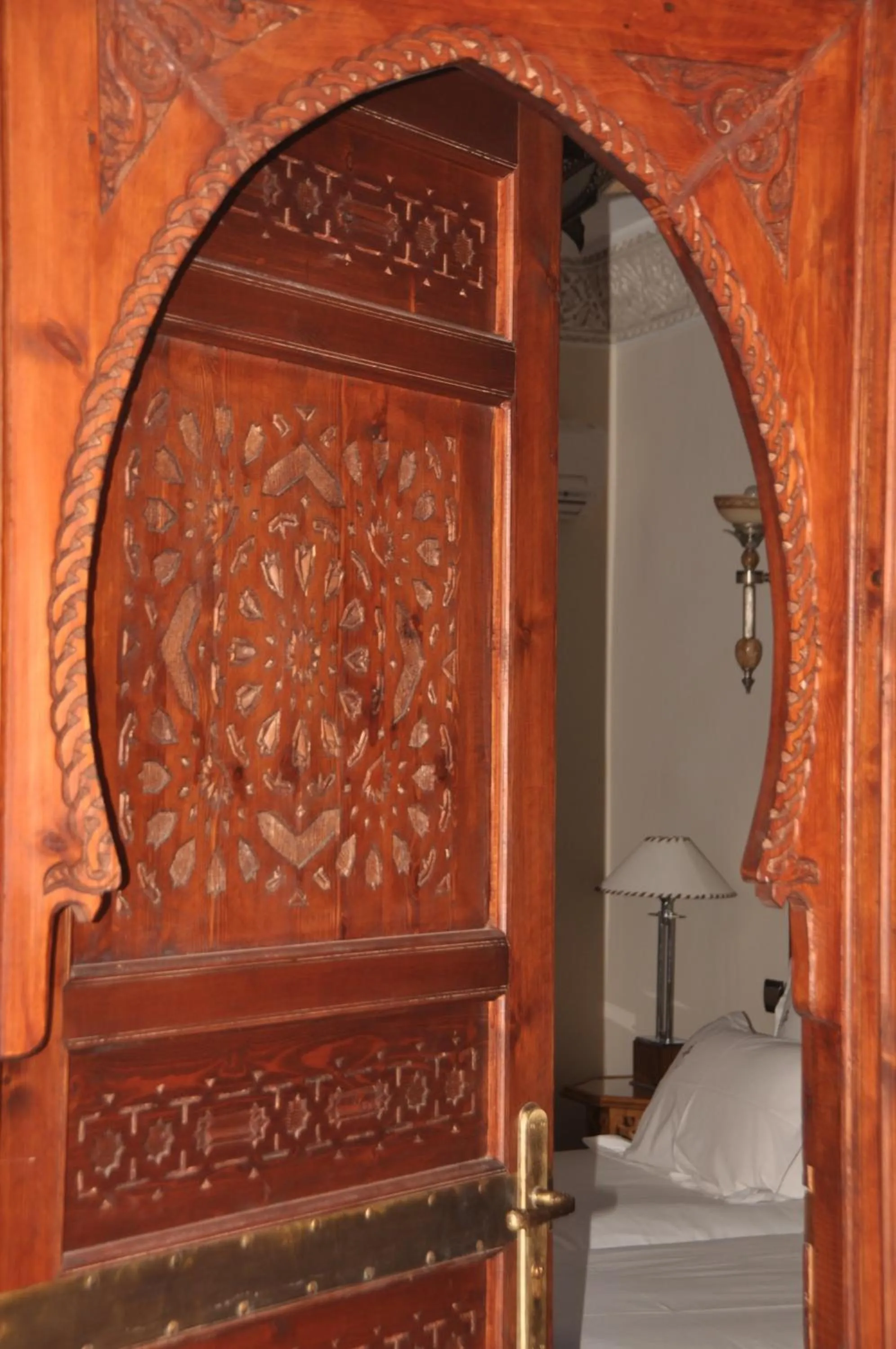 Decorative detail, Bed in Riad Belle Epoque