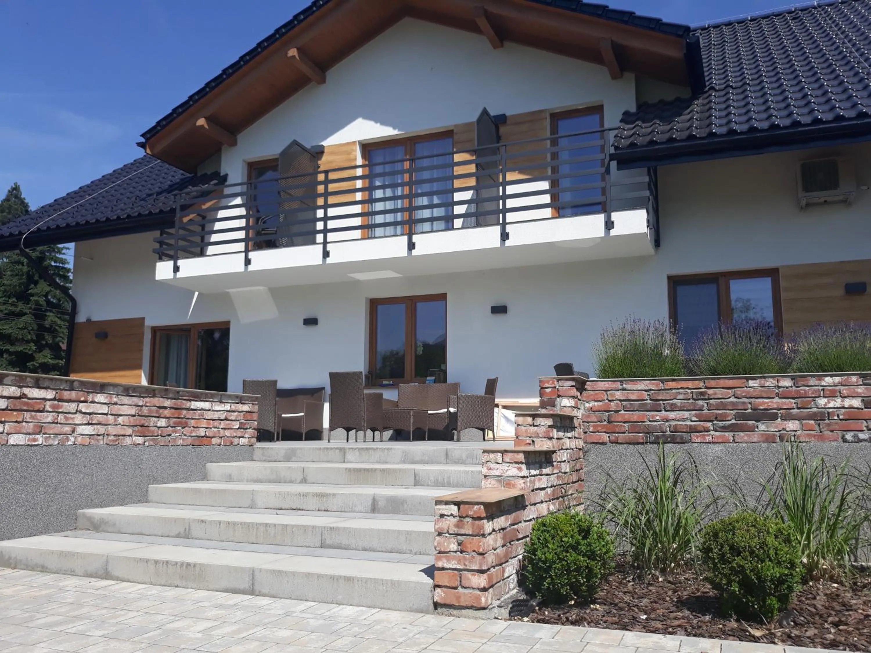 Balcony/Terrace in Villa Natura Zator Przeciszów