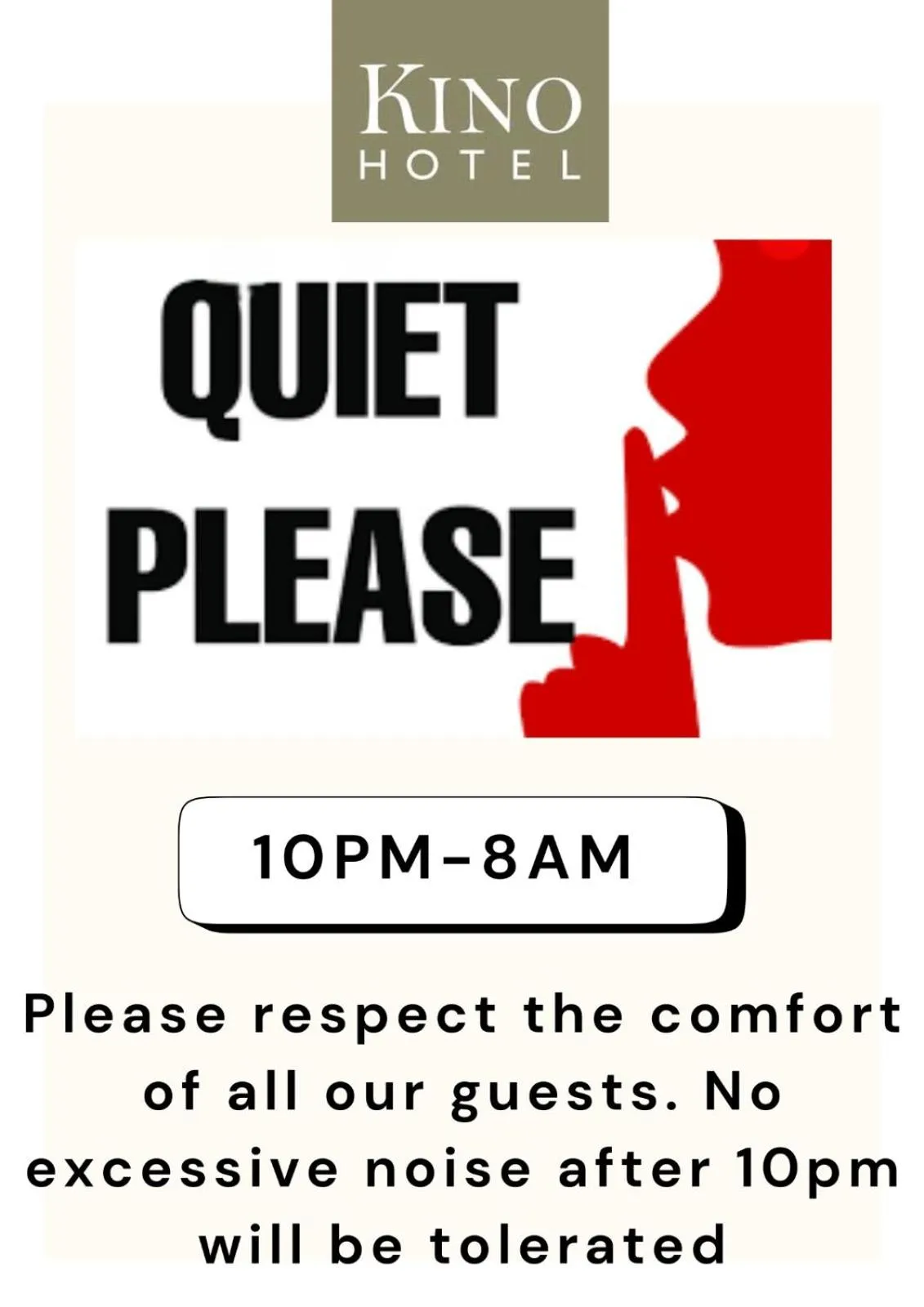 Logo/Certificate/Sign in Kino Hotel