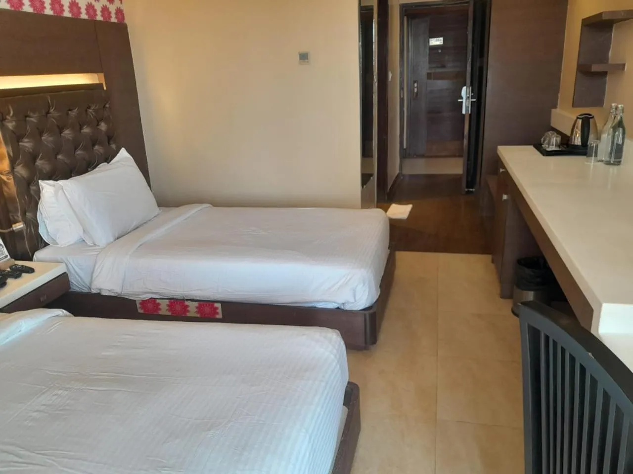 Bed in The Chariot Resort and Spa